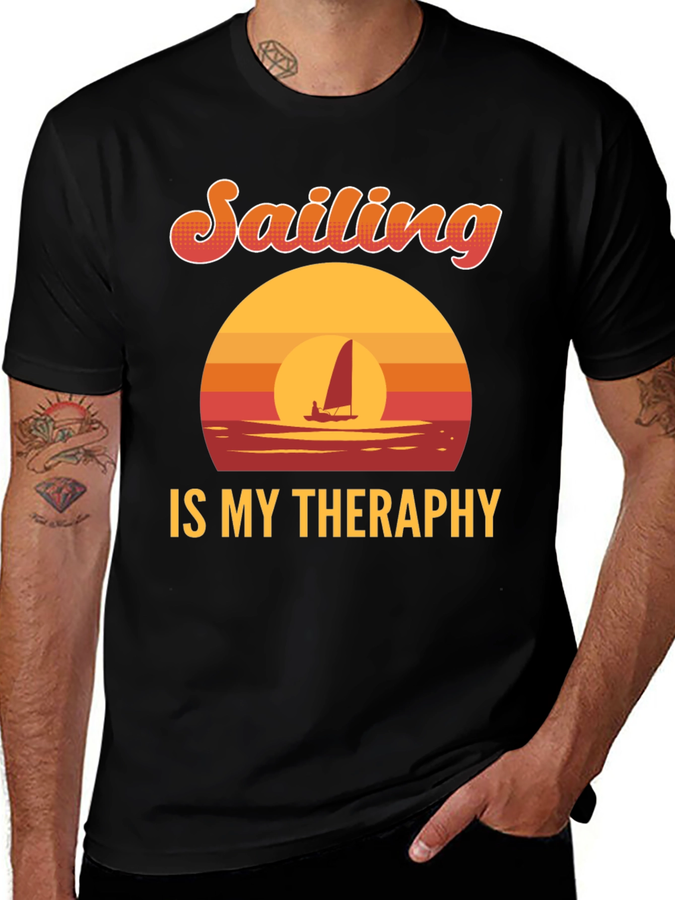 Variant 14 of Sailing is My Therapy Graphic Tee