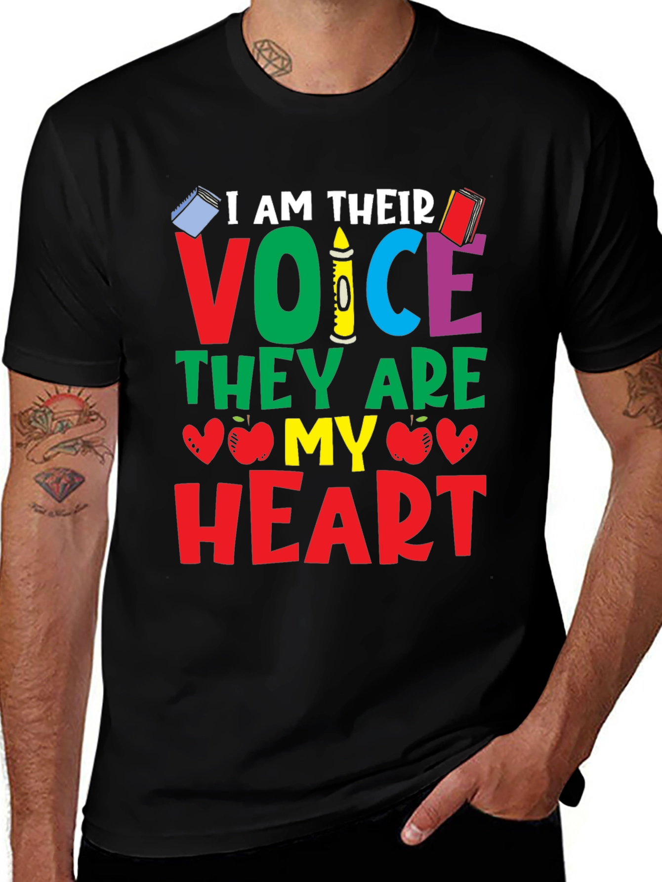 Variant 27 of Teacher's Heart T-Shirt