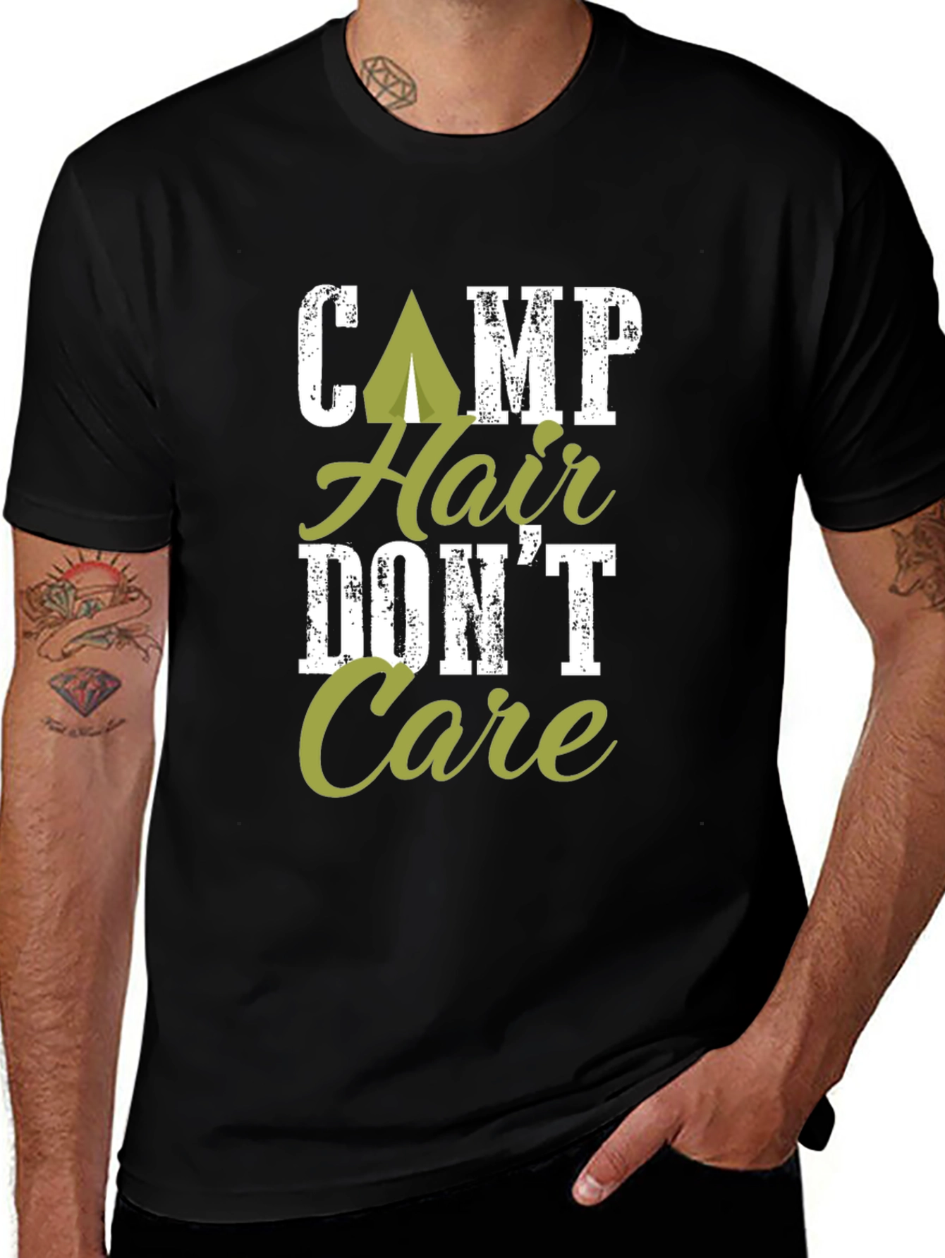 Variant 15 of Camp Hair Don't Care Graphic Tee
