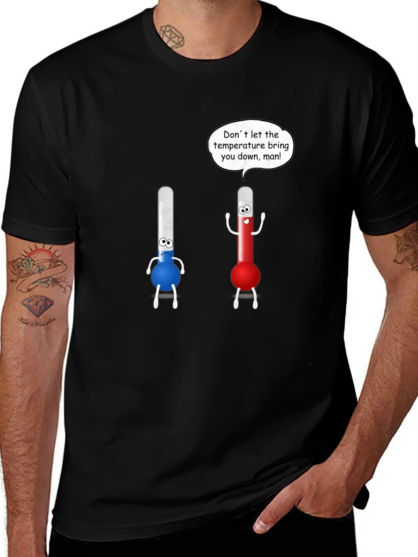 Variant 30 of Funny Thermometer Graphic T-Shirt