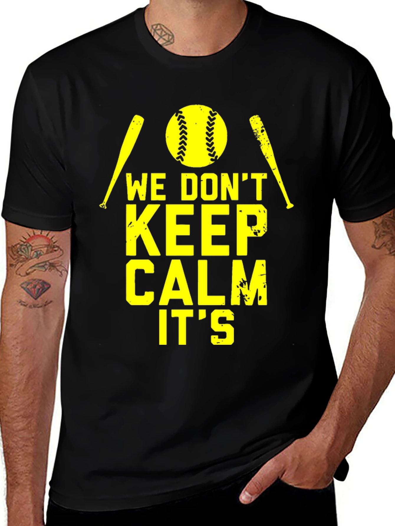 Variant 13 of Funny Baseball T-Shirt - We Don't Keep Calm