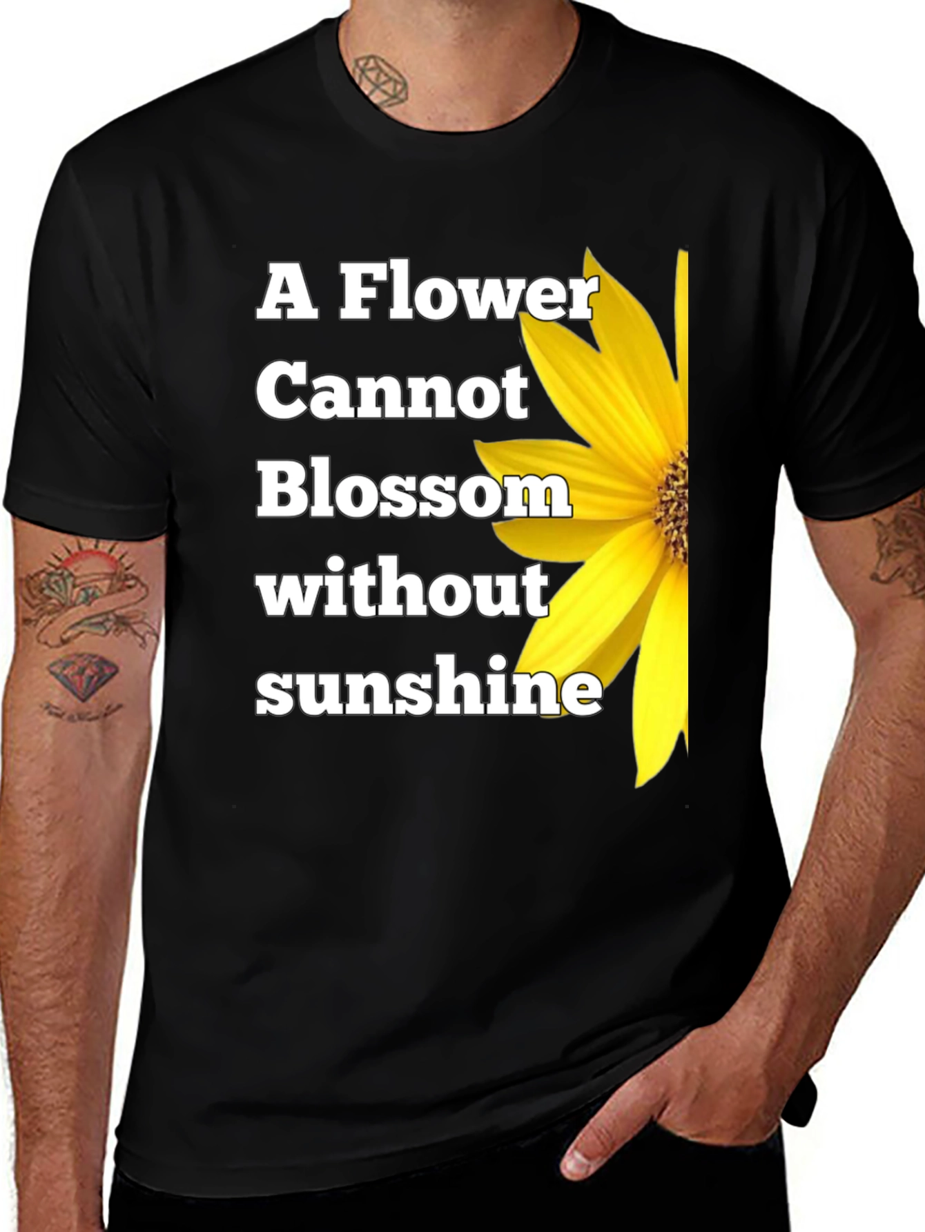 Variant 3 of Sunflower Graphic Tee - Blossom Inspiration