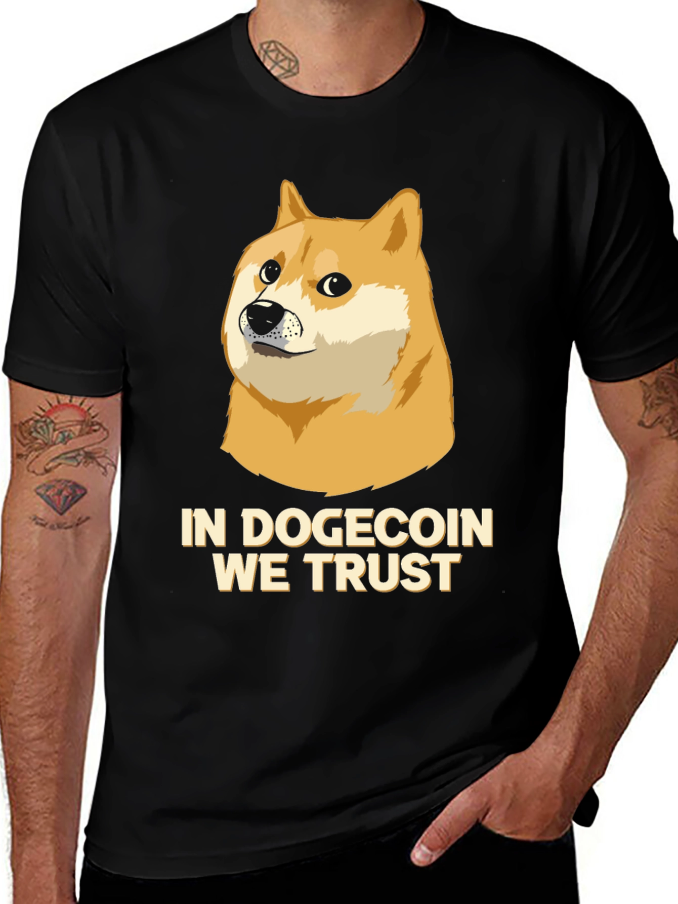 Dogecoin We Trust T-Shirt - Crypto Meme Tee