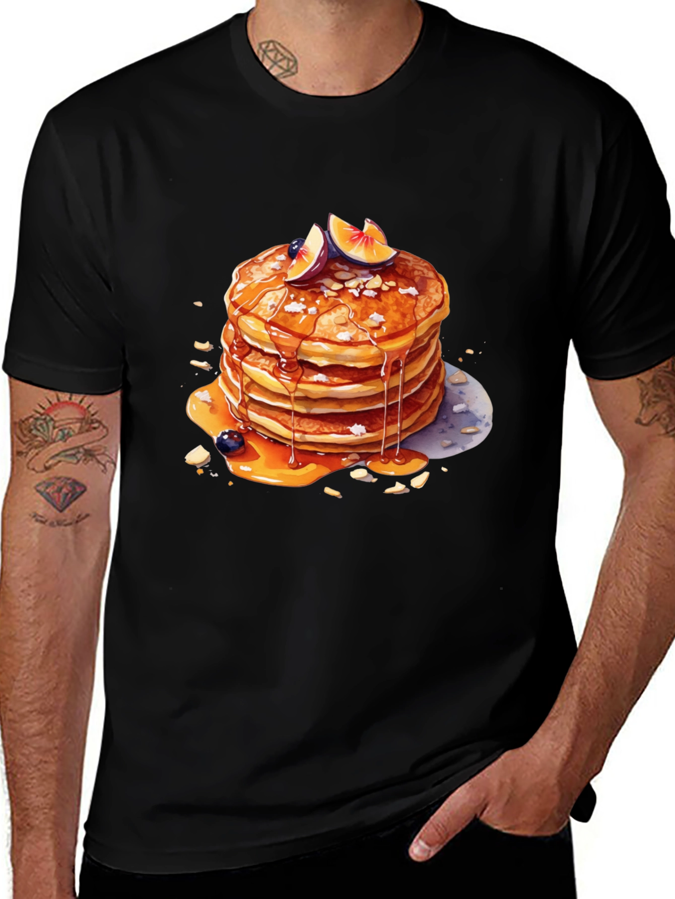 Variant 25 of Pancake Stack Graphic Tee - Delicious Style