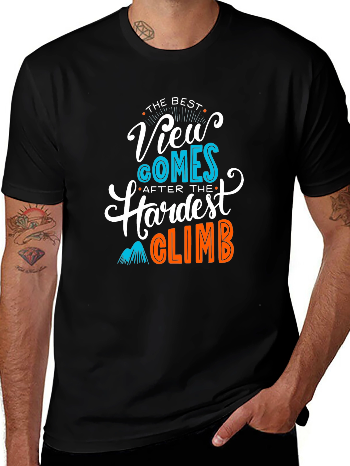 Variant 21 of Motivational Climb T-Shirt