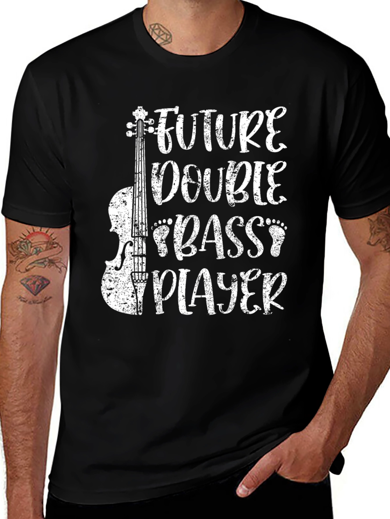 Variant 19 of Future Double Bass Player T-Shirt
