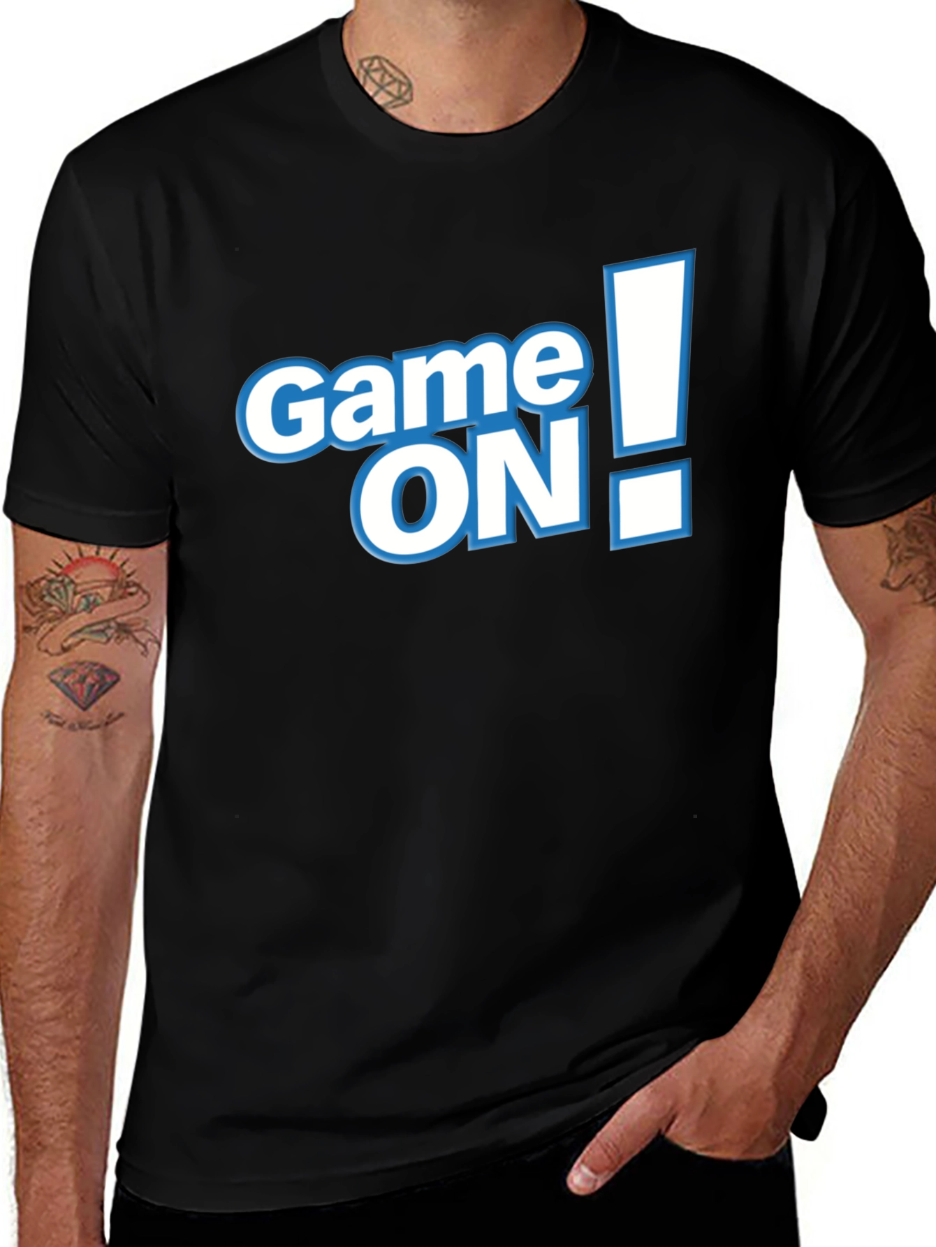 Variant 20 of Game On! Black Cotton Graphic Tee