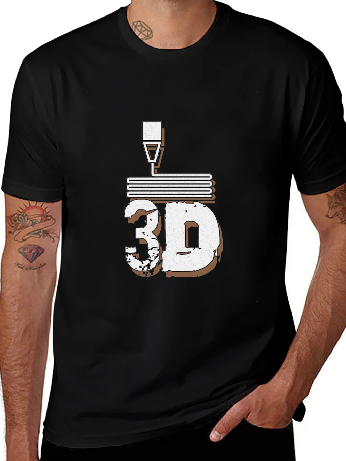 Variant 19 of 3D Printing Black T-Shirt