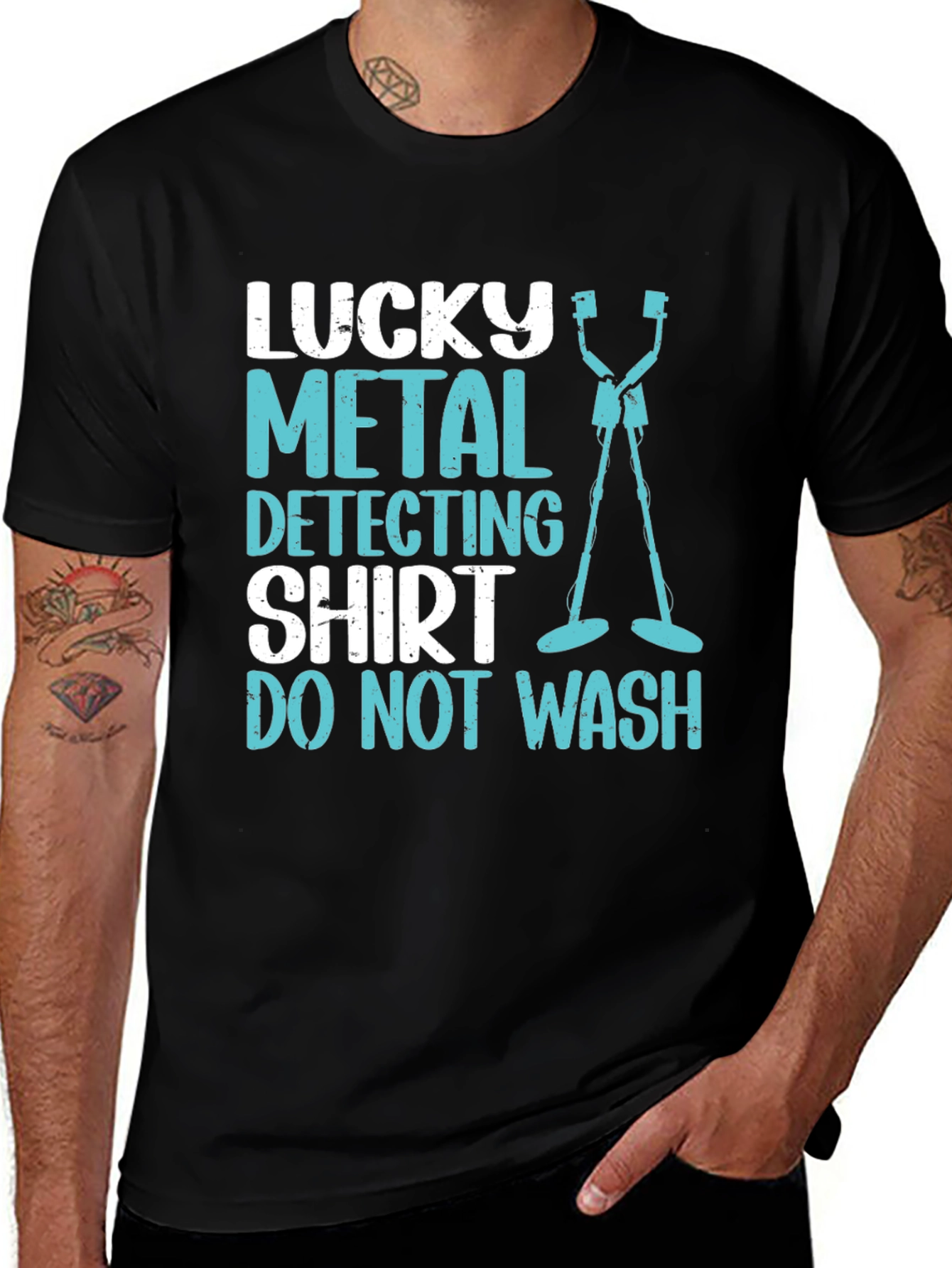 Variant 17 of Lucky Metal Detecting Shirt - Funny Detectorist Tee