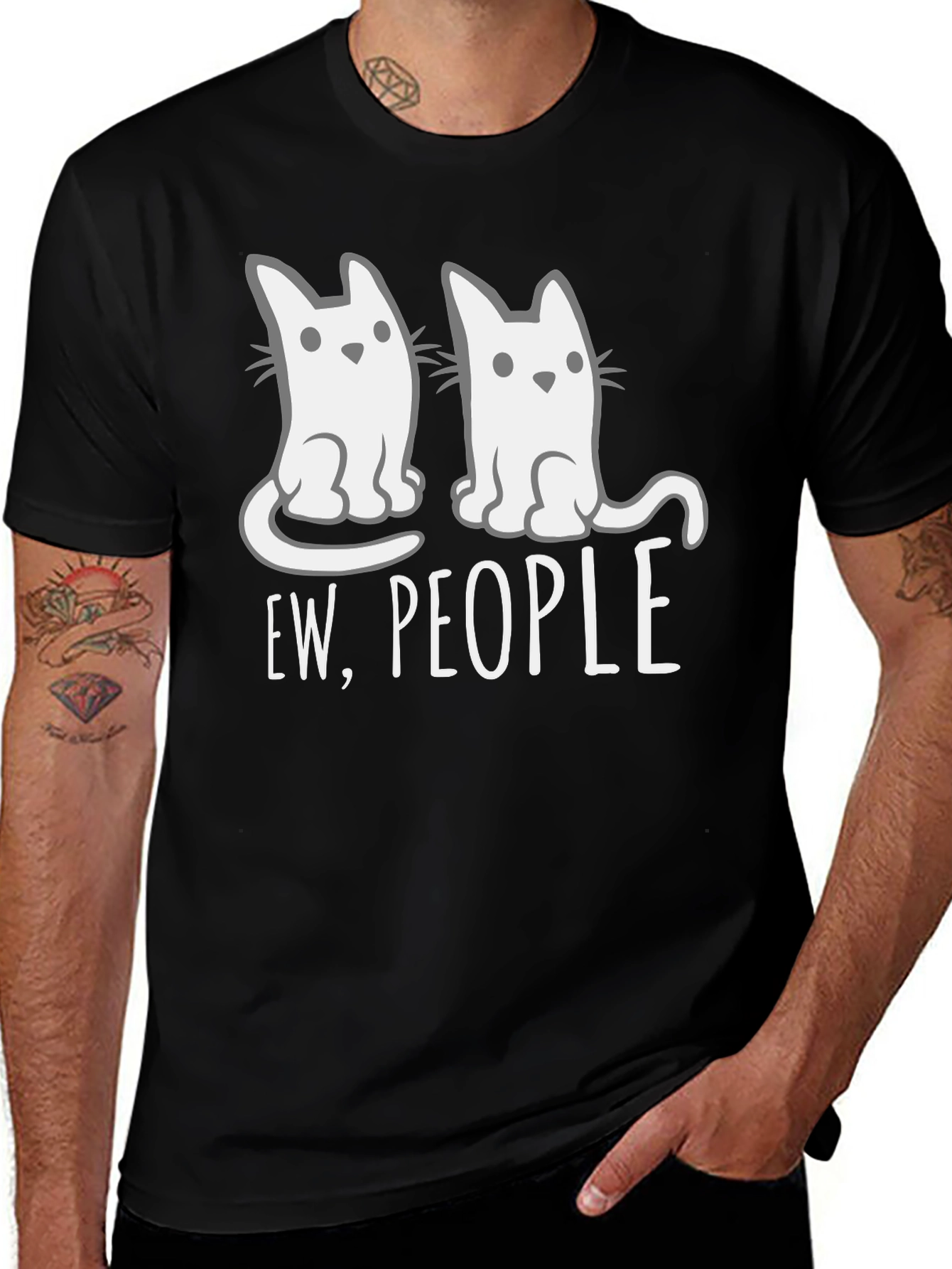 Variant 15 of Ew, People Cat T-Shirt - Funny Graphic Tee
