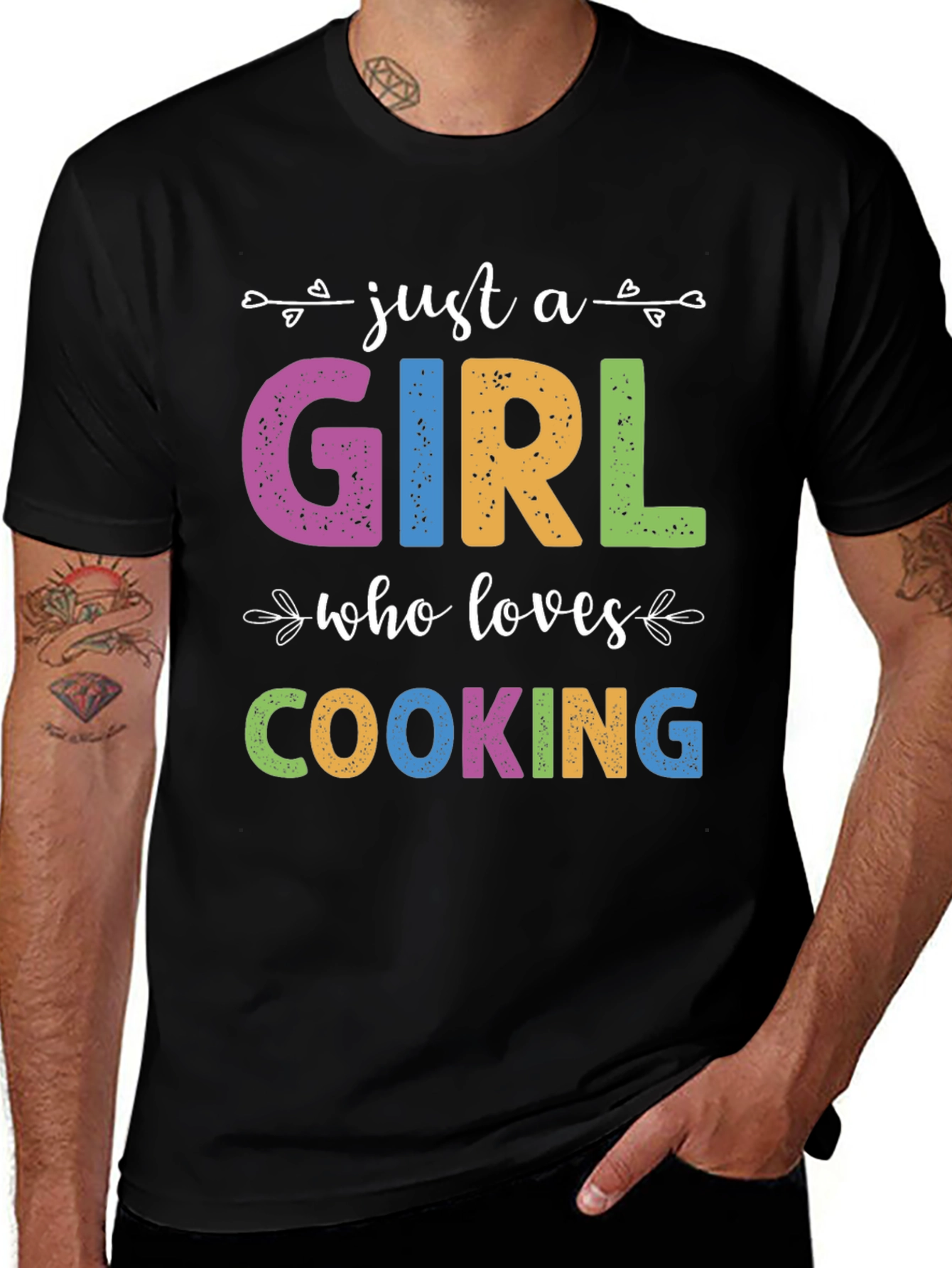 Variant 23 of Just A Girl Who Loves Cooking T-Shirt