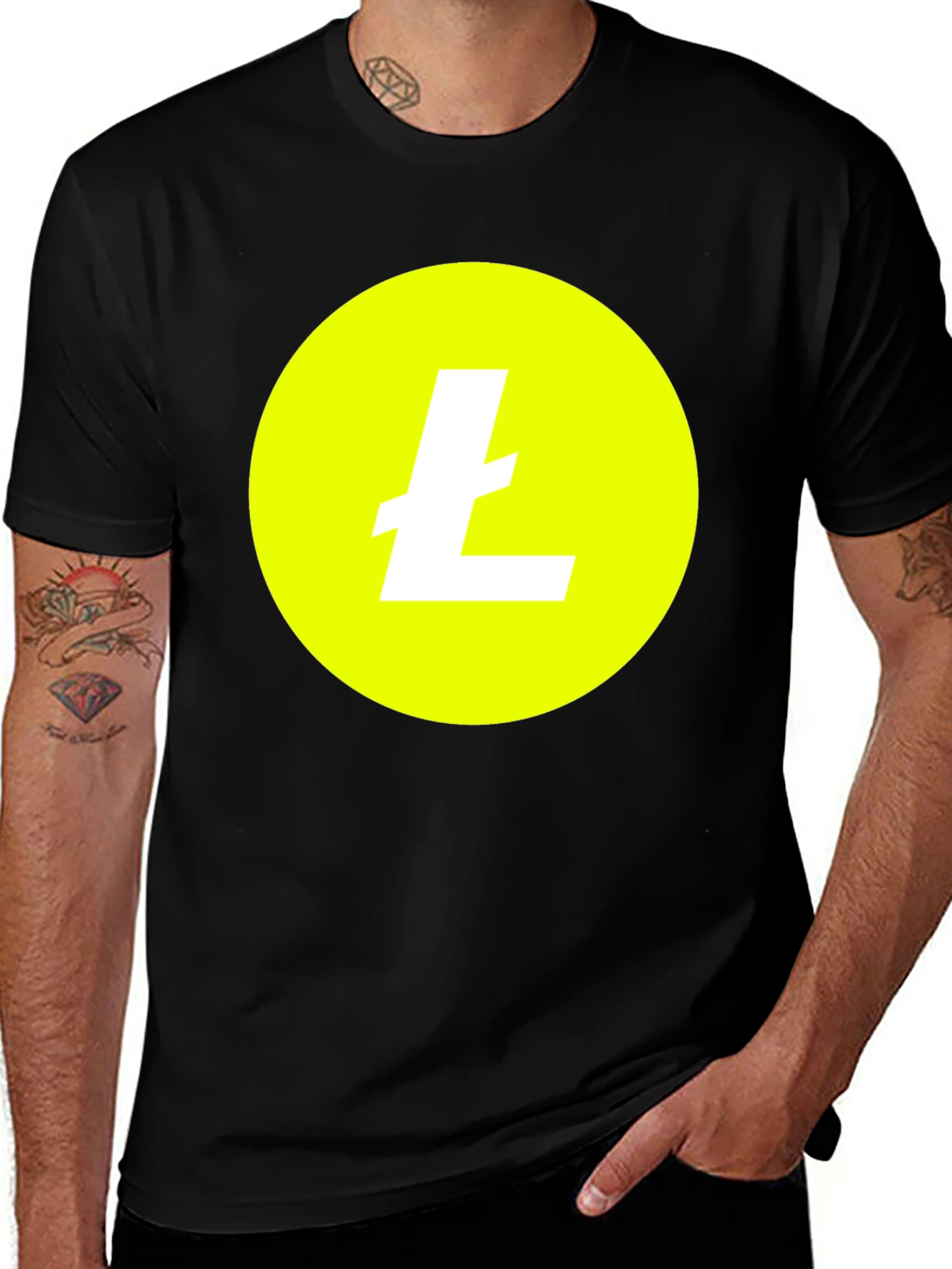 Variant 5 of Litecoin Crypto T-Shirt - Black