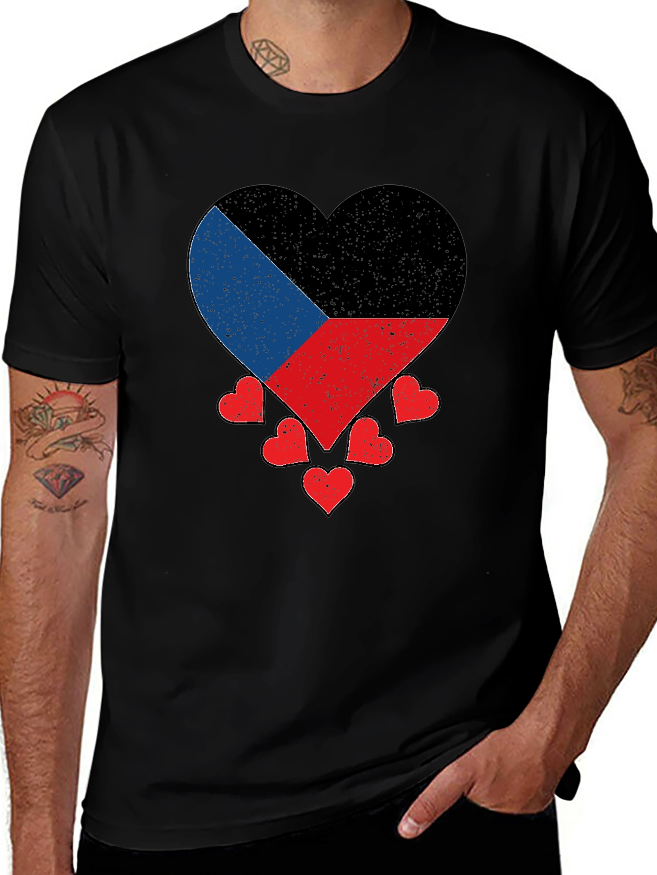 Donetsk Flag Heart T-Shirt Patriotic Ukraine Pride