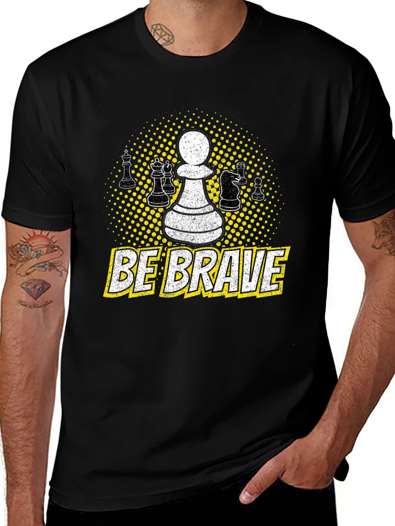 Variant 30 of Be Brave Chess Piece T-Shirt 