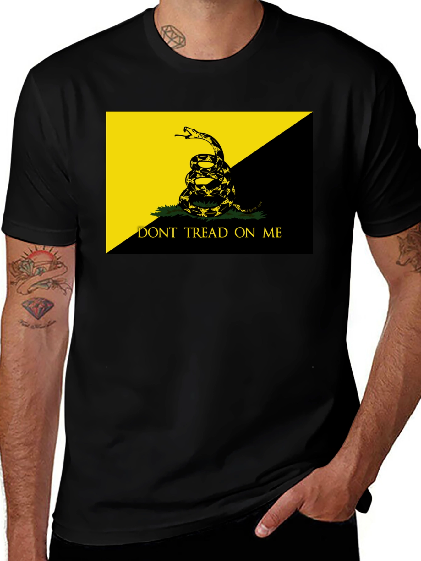 Variant 26 of Don't Tread On Me Black T-Shirt