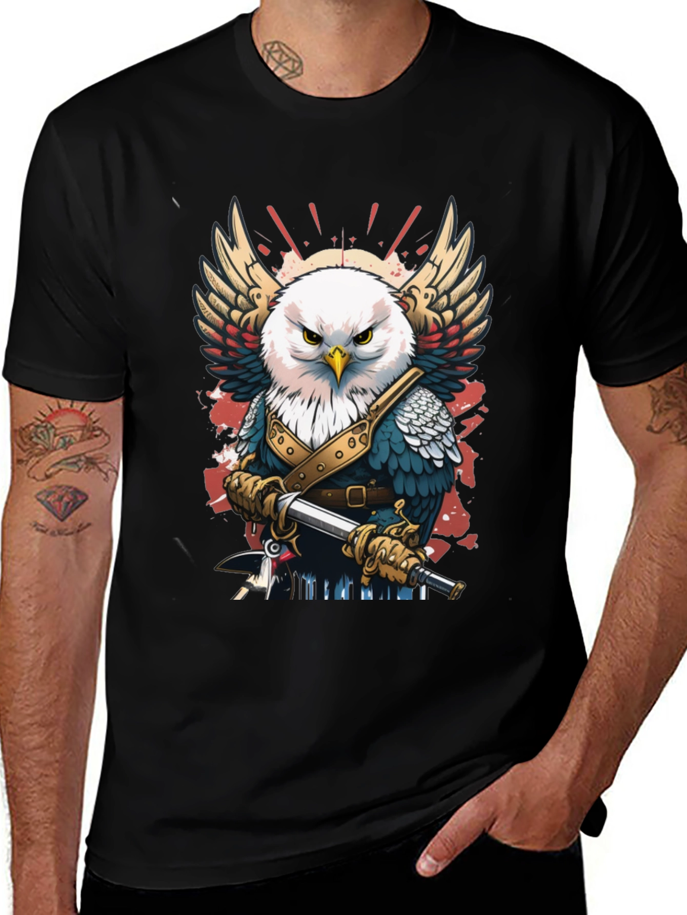 Variant 22 of Eagle Warrior Graphic Tee