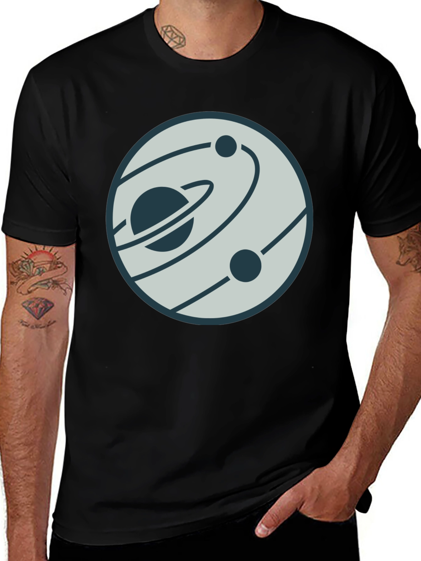 Variant 6 of Planetary System Graphic Tee - Unisex