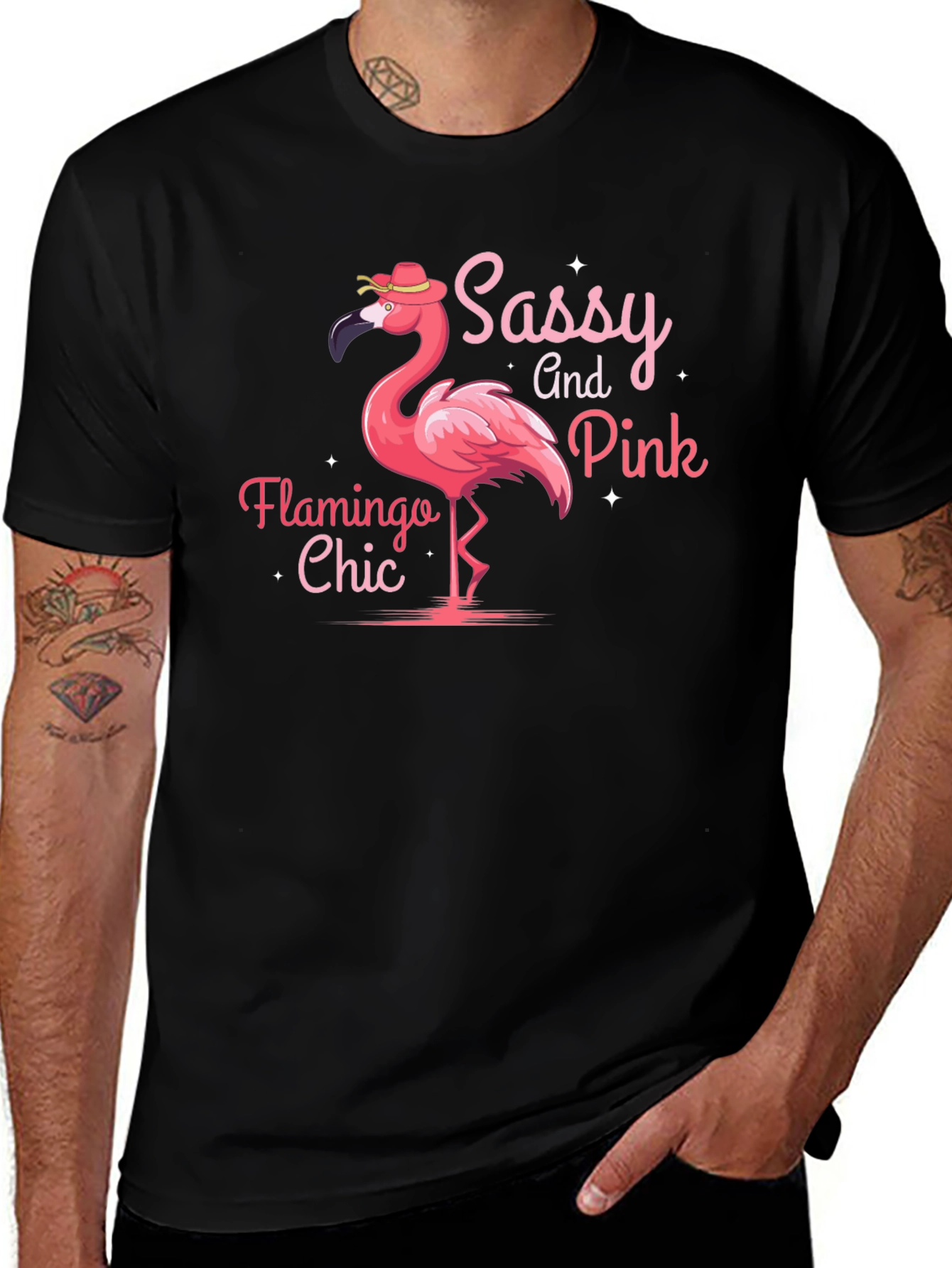 Variant 25 of Sassy and Pink Flamingo Chic T-Shirt