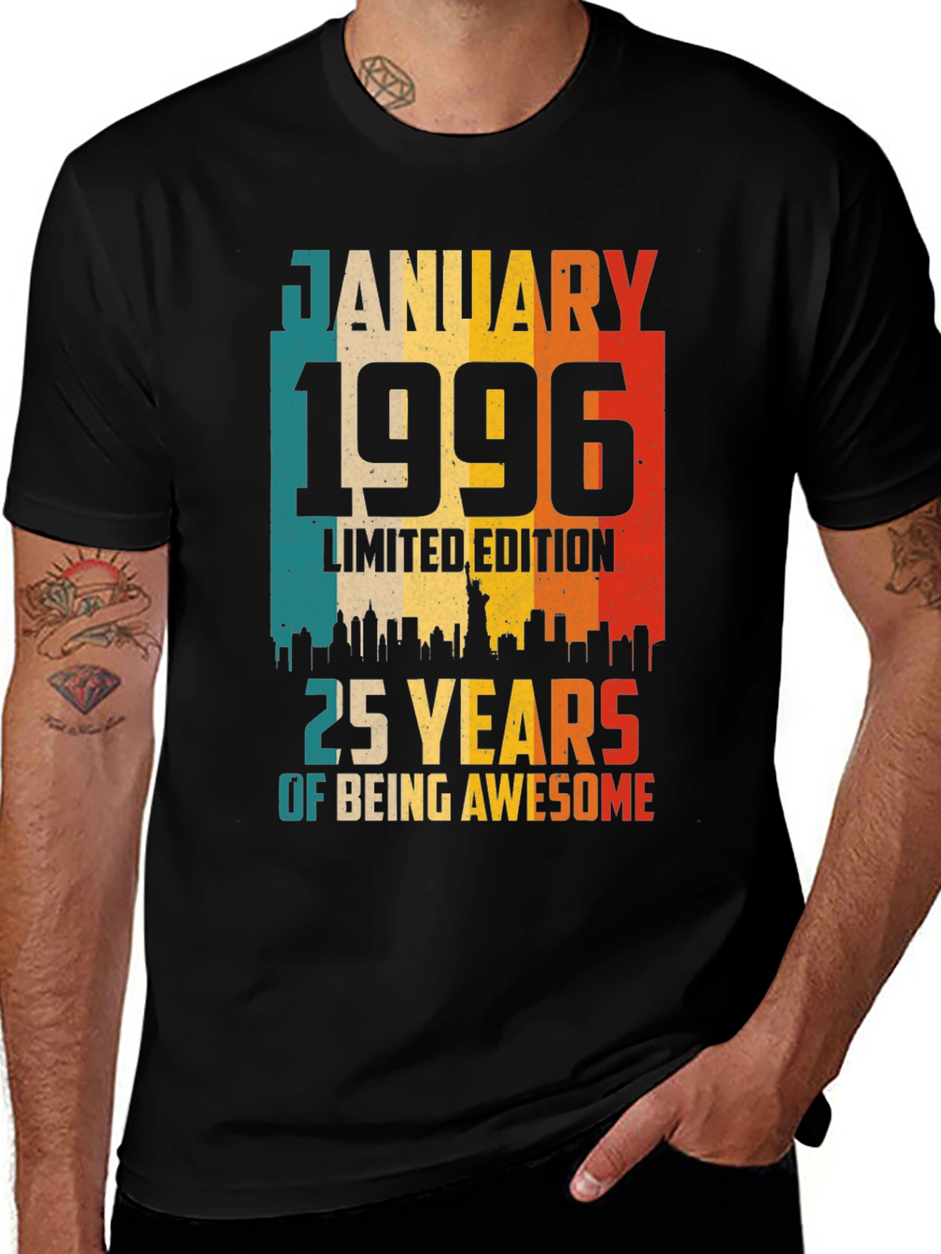 Variant 5 of January 1996 Limited Edition 25 Years Awesome T-Shirt