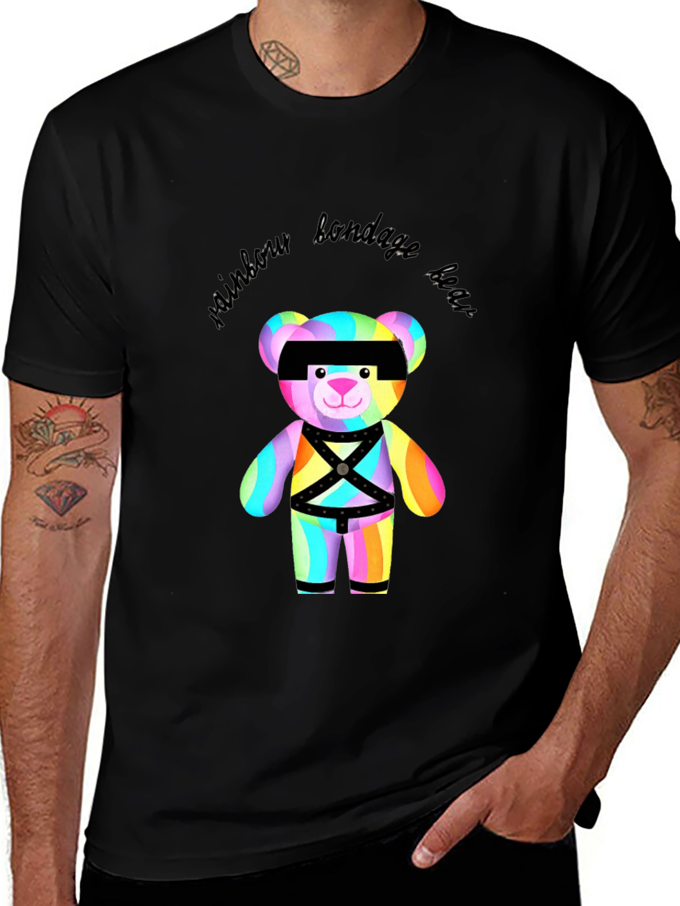 Variant 28 of Rainbow Bondage Bear T-Shirt