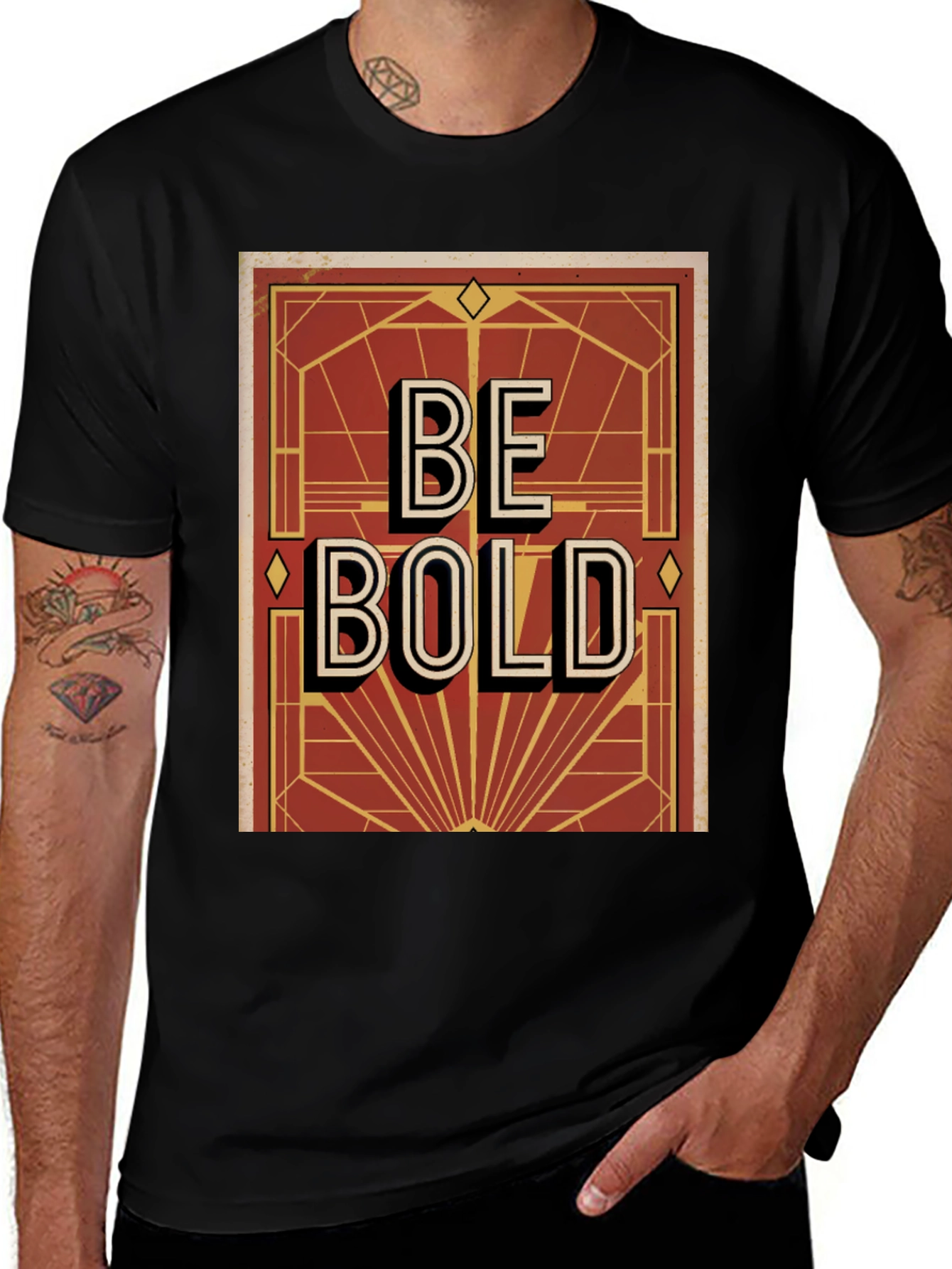 Be Bold Graphic Print Men's T-Shirt