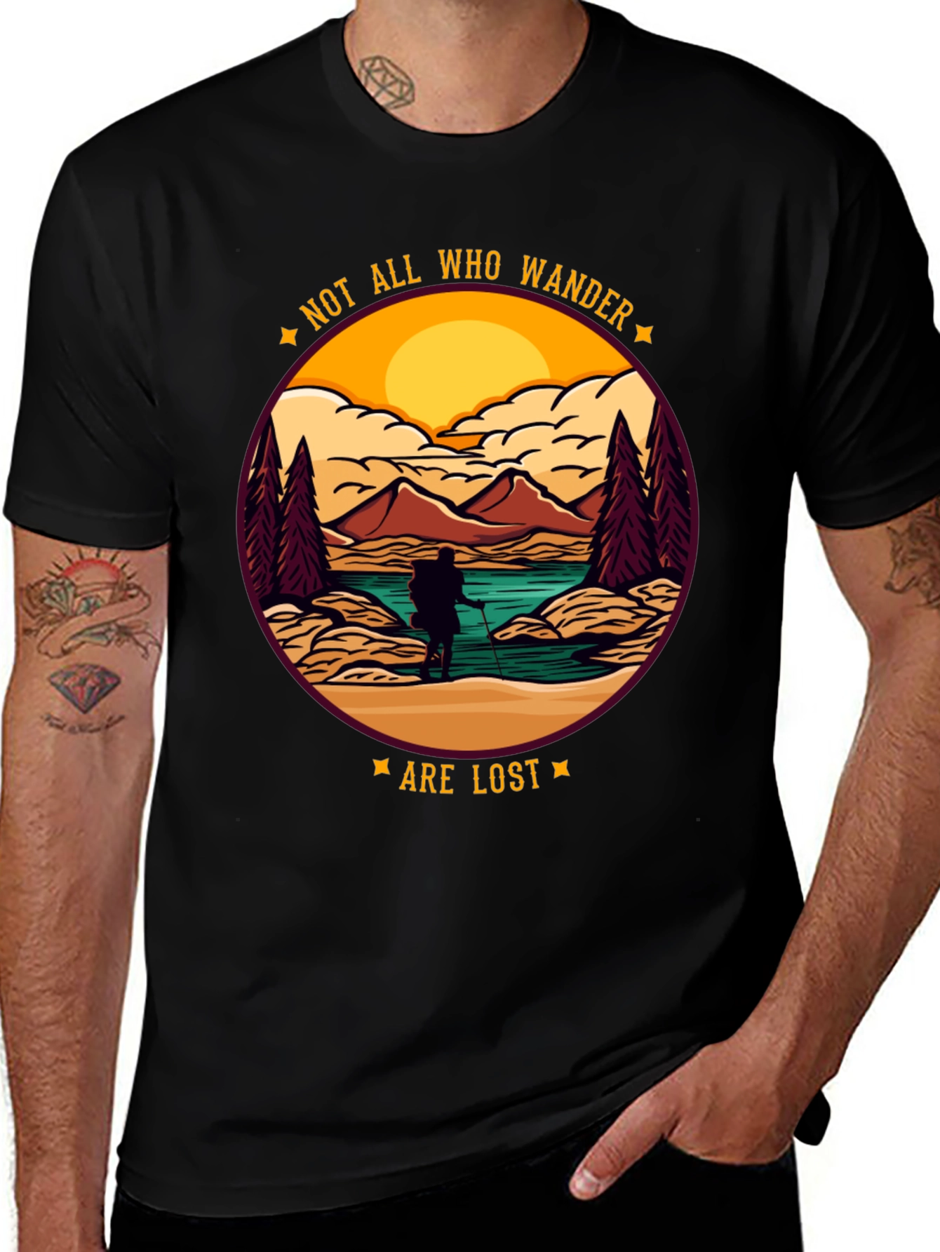 Wanderlust T-Shirt - Not All Who Wander Are Lost