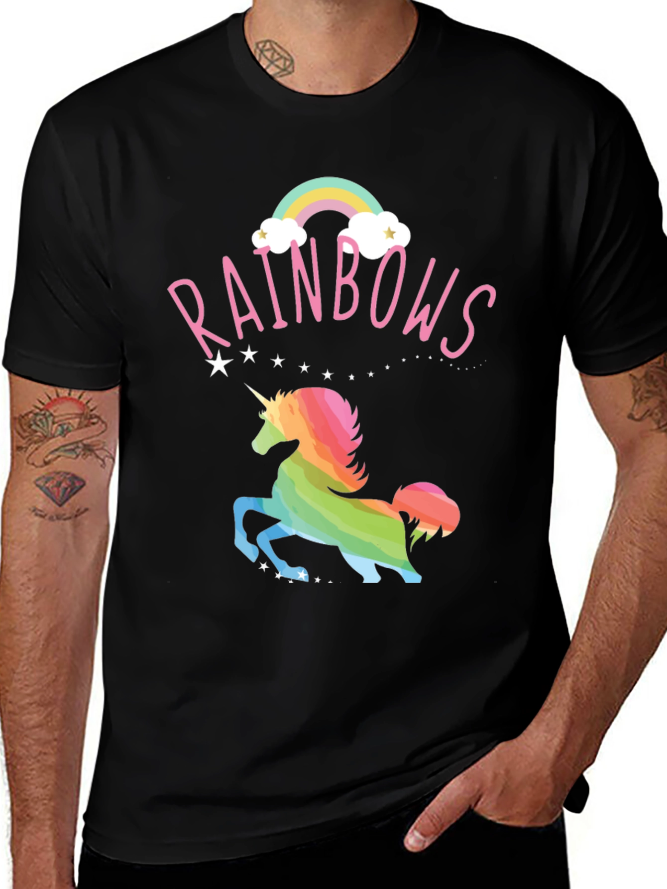 Variant 28 of Rainbow Unicorn Graphic T-Shirt