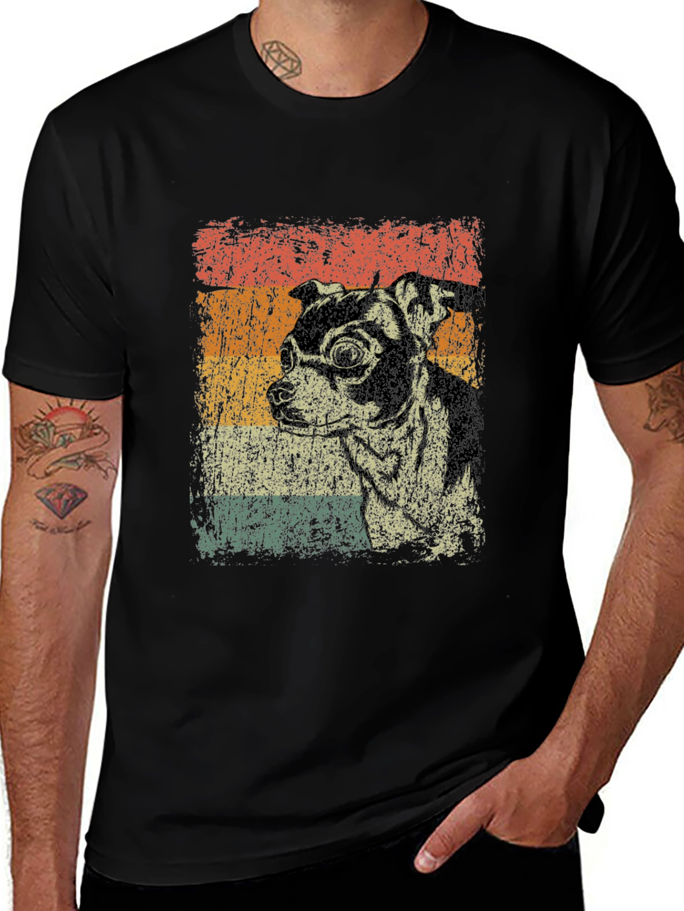 Variant 18 of Vintage Dog Graphic T-Shirt - Retro Style
