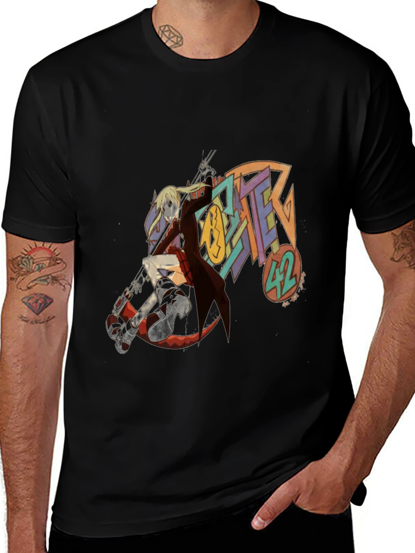 Variant 28 of Soul Eater 42 Anime Black T-Shirt
