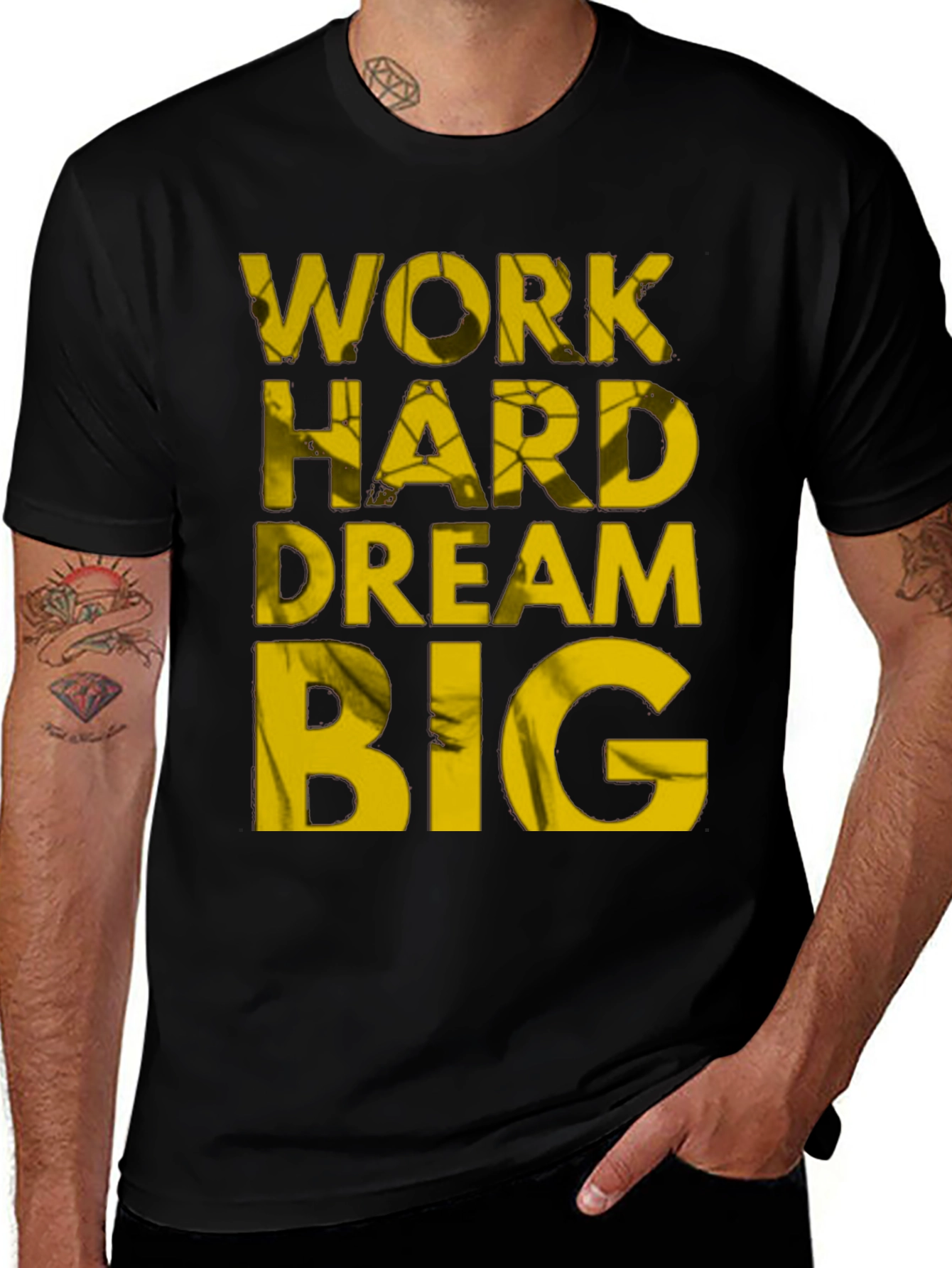 Variant 6 of Motivational Work Hard Dream Big T-Shirt