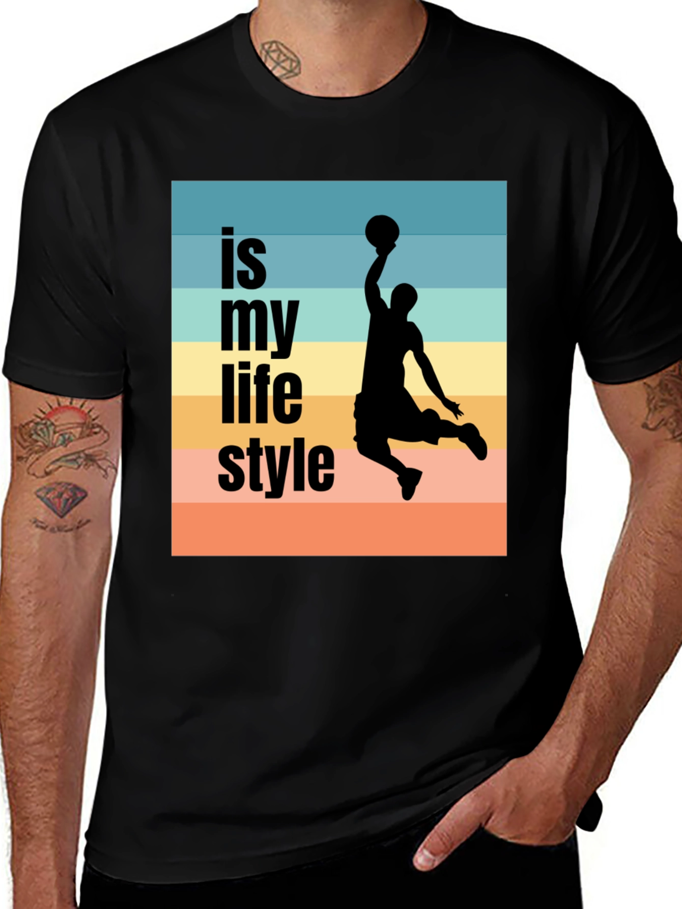 Variant 16 of Basketball Lifestyle Tee