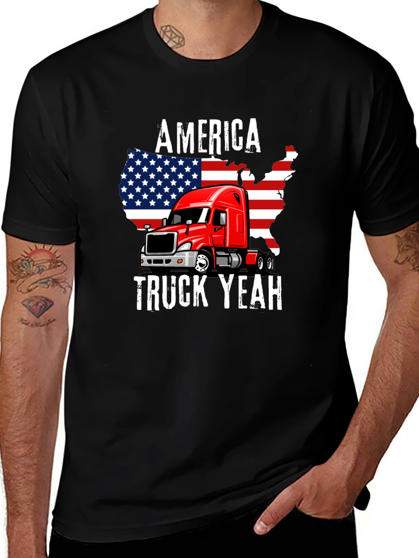 Variant 23 of America Truck Yeah Graphic Tee