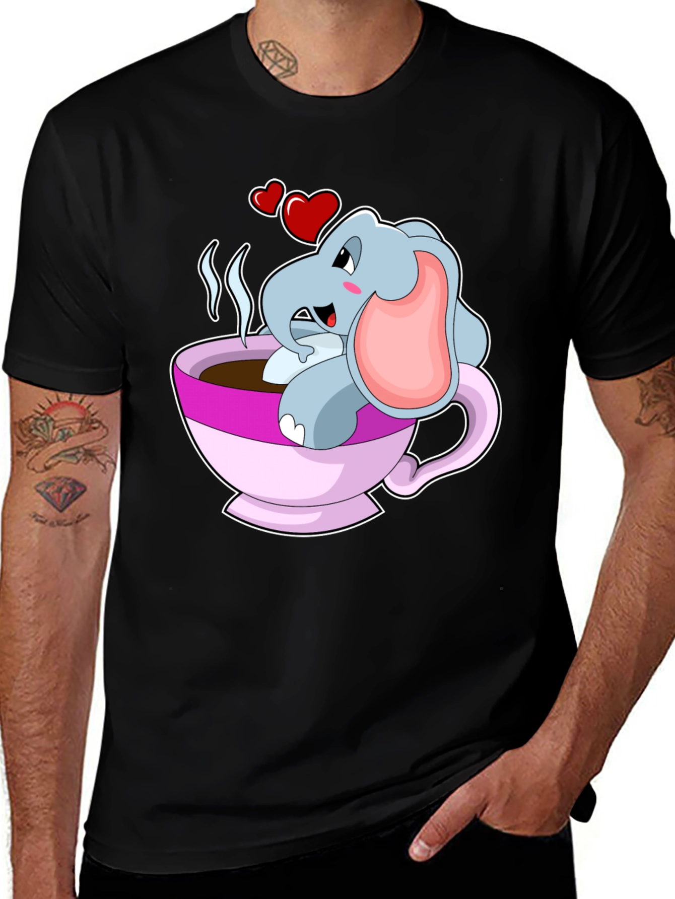 Variant 30 of Elephant in Teacup Graphic Tee