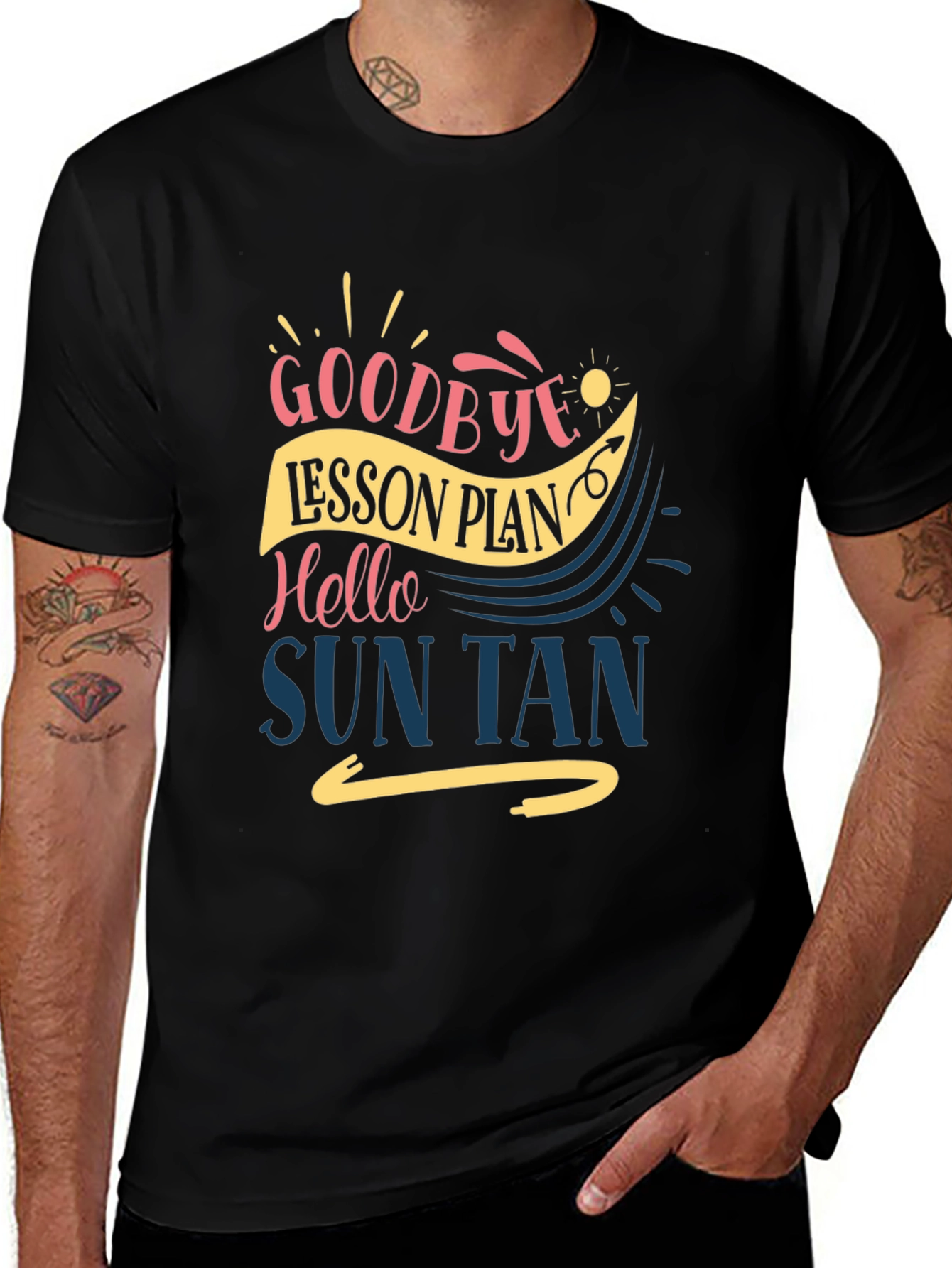 Goodbye Lesson Plan Hello Sun Tan T-Shirt