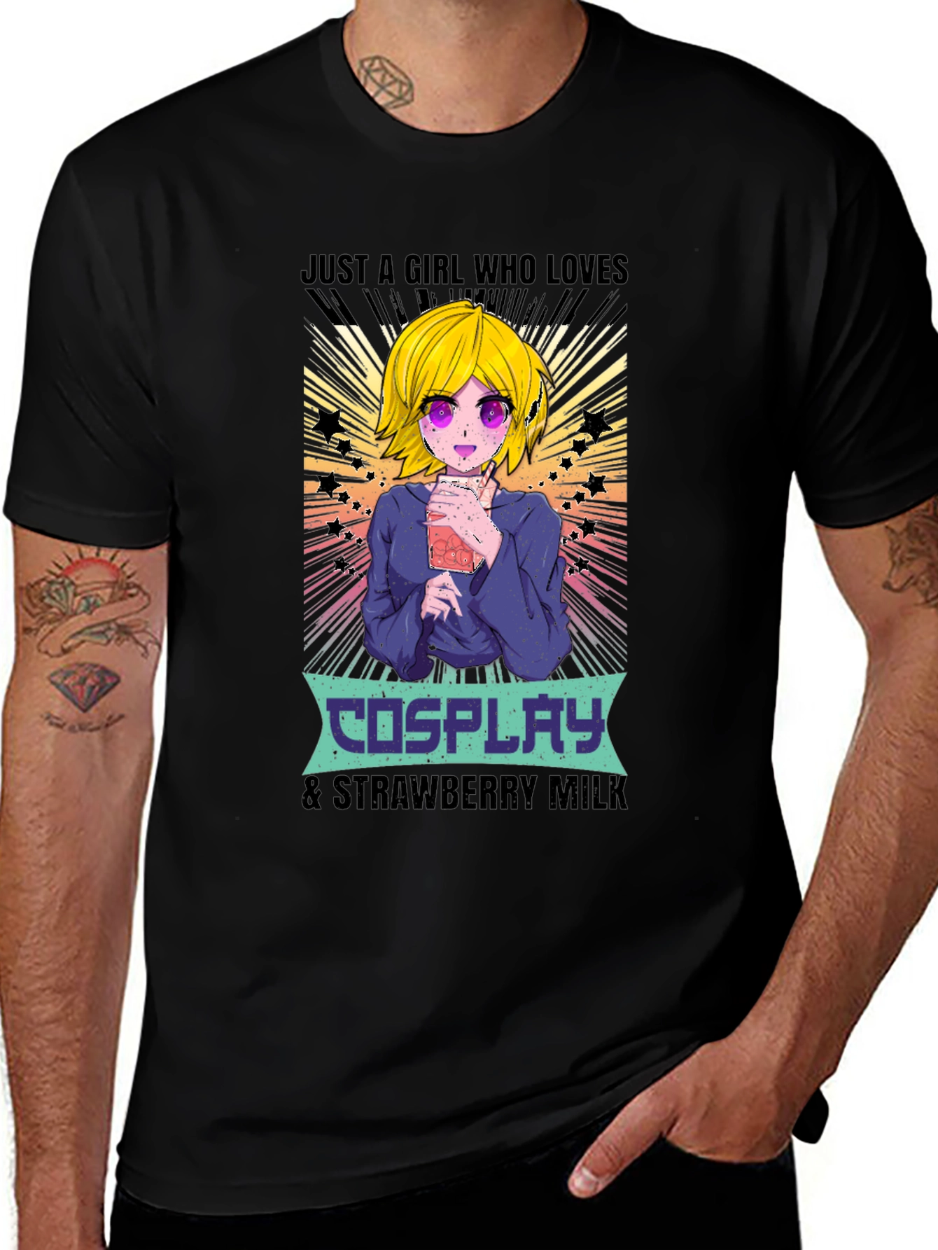 Variant 24 of Cosplay & Strawberry Milk Anime T-Shirt