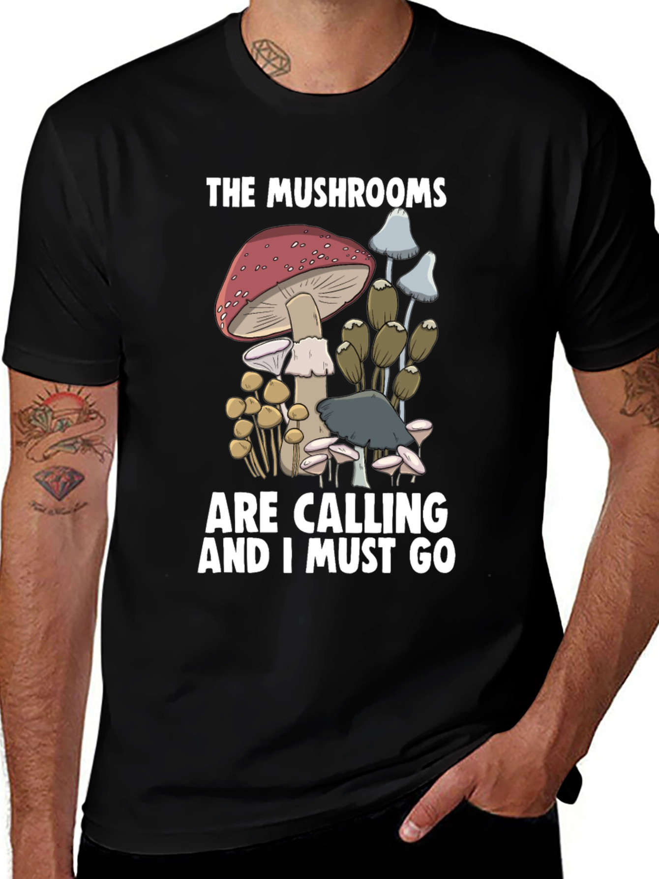Variant 16 of Mushroom Enthusiast Graphic T-Shirt