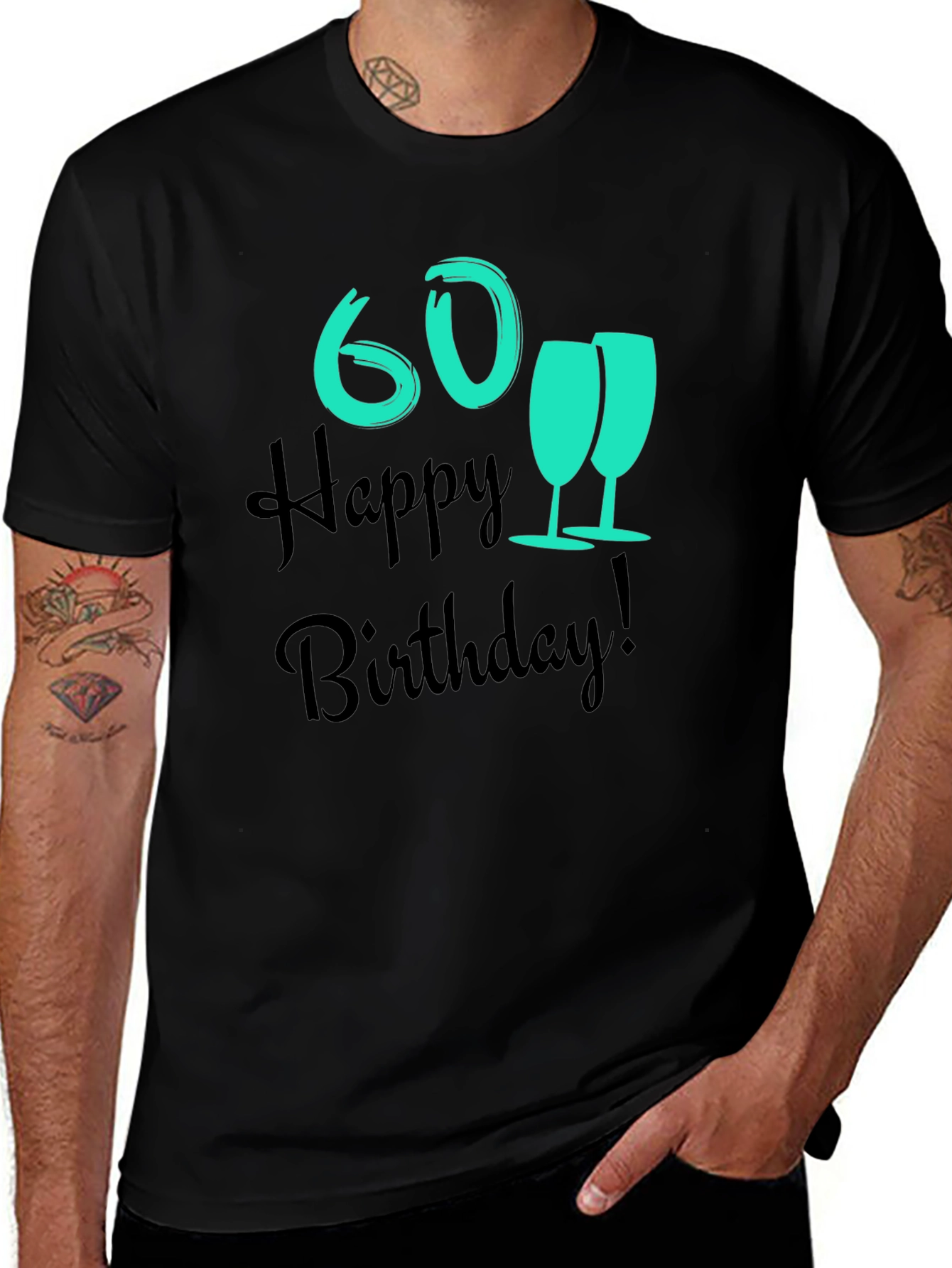 60th Birthday Celebration Black T-Shirt