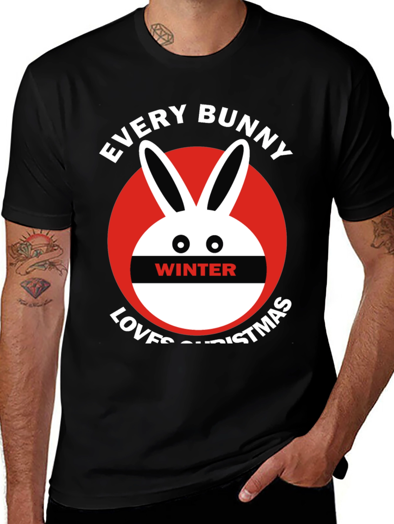 Every Bunny Loves Christmas Winter T-Shirt