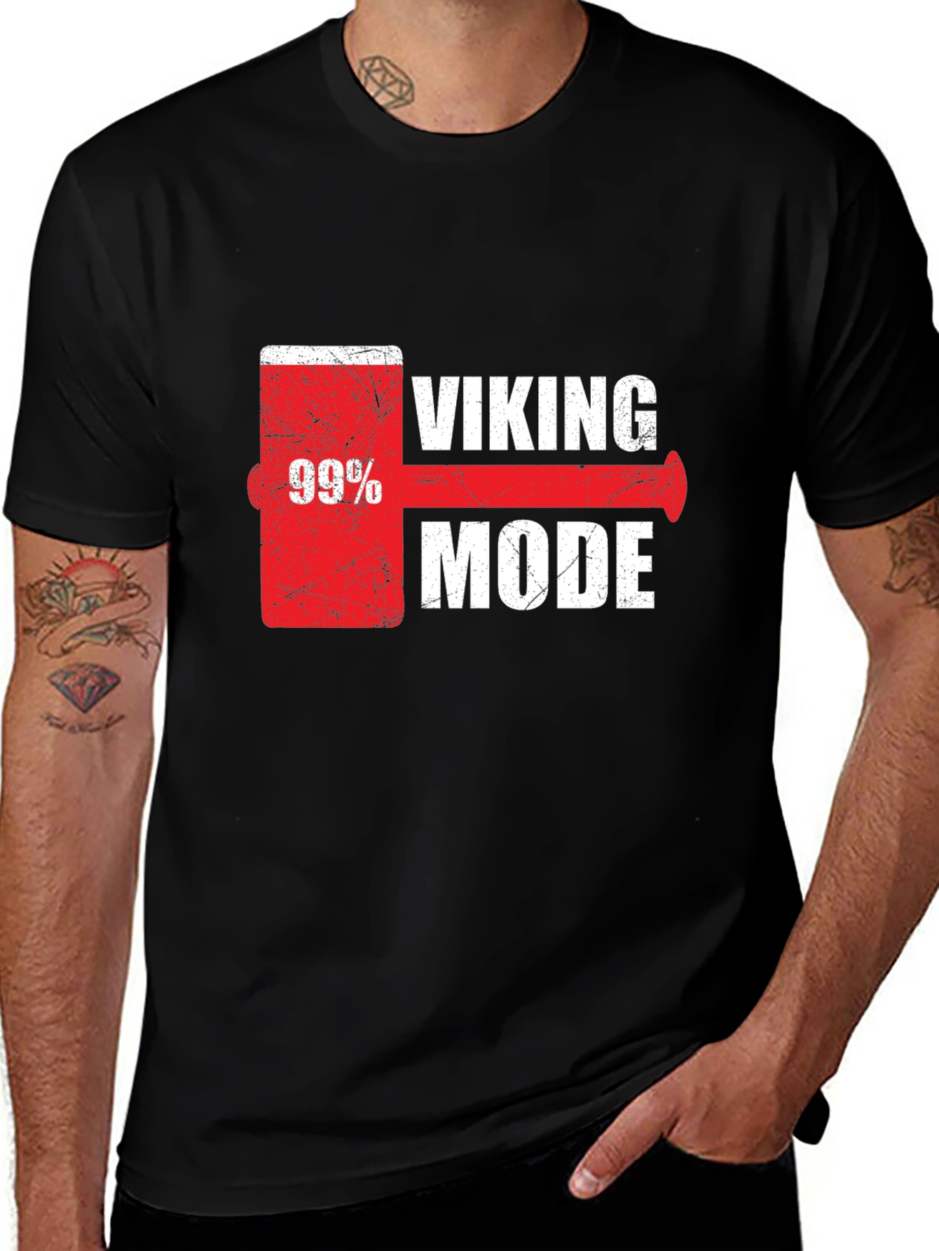 Viking Mode 99% T-Shirt - Black