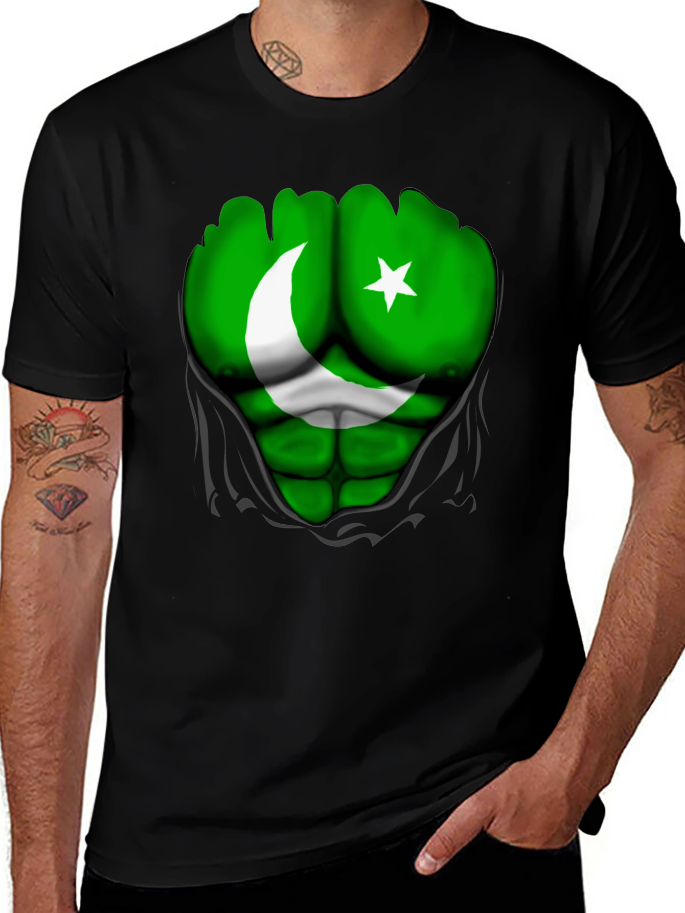Pakistan Flag Hulk T-Shirt
