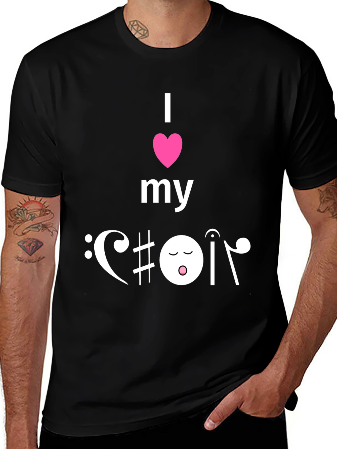 Variant 18 of I Heart My Choir T-Shirt - Music Lover Tee