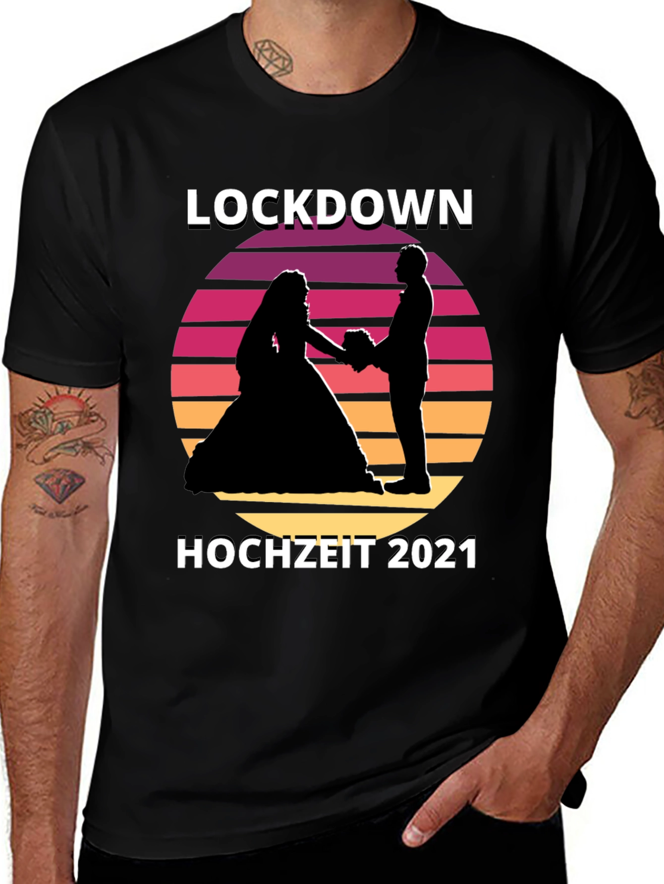 Variant 29 of Lockdown Hochzeit 2021 T-Shirt
