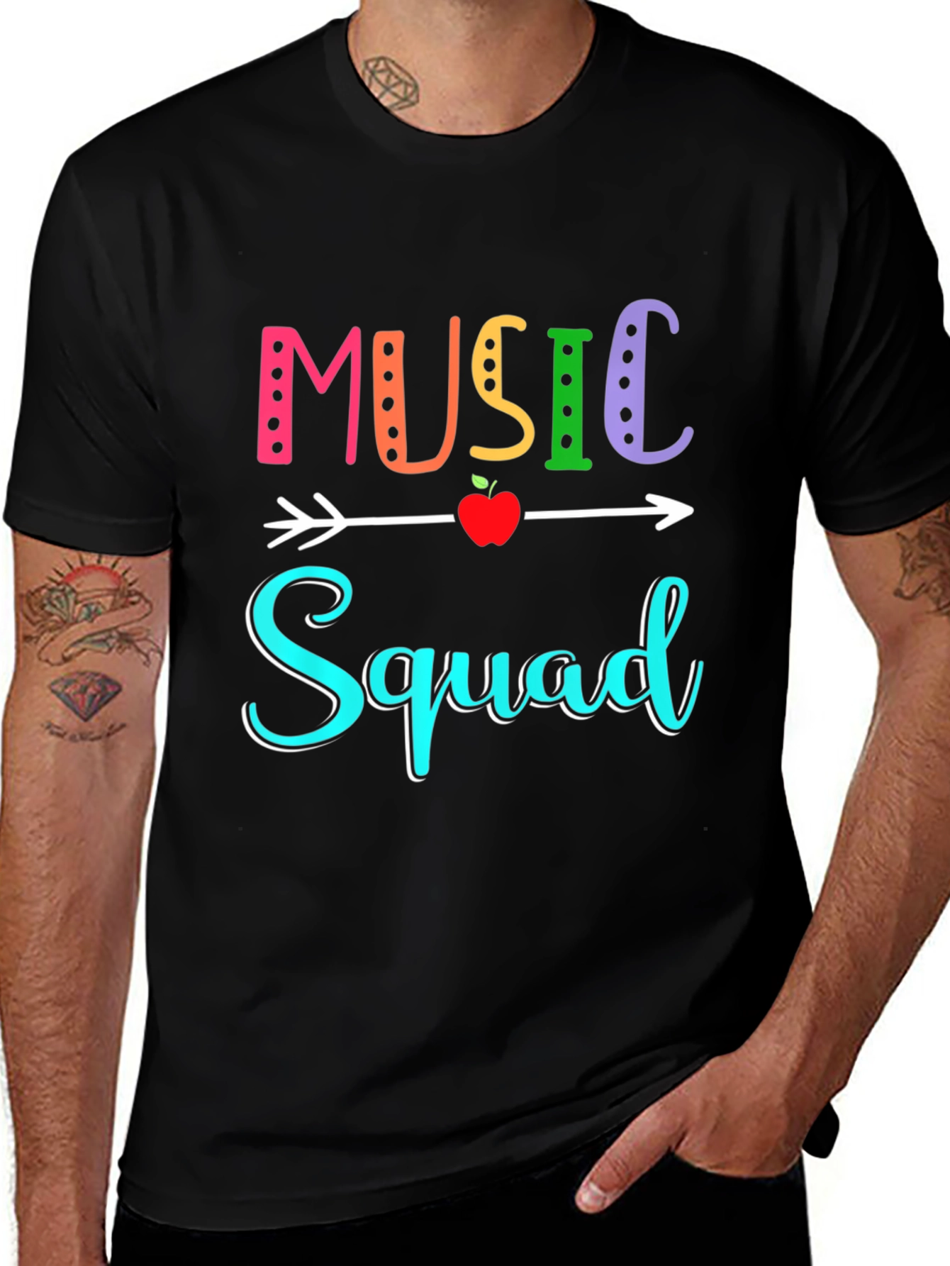 Variant 25 of Music Squad T-Shirt - Colorful Teacher Tee