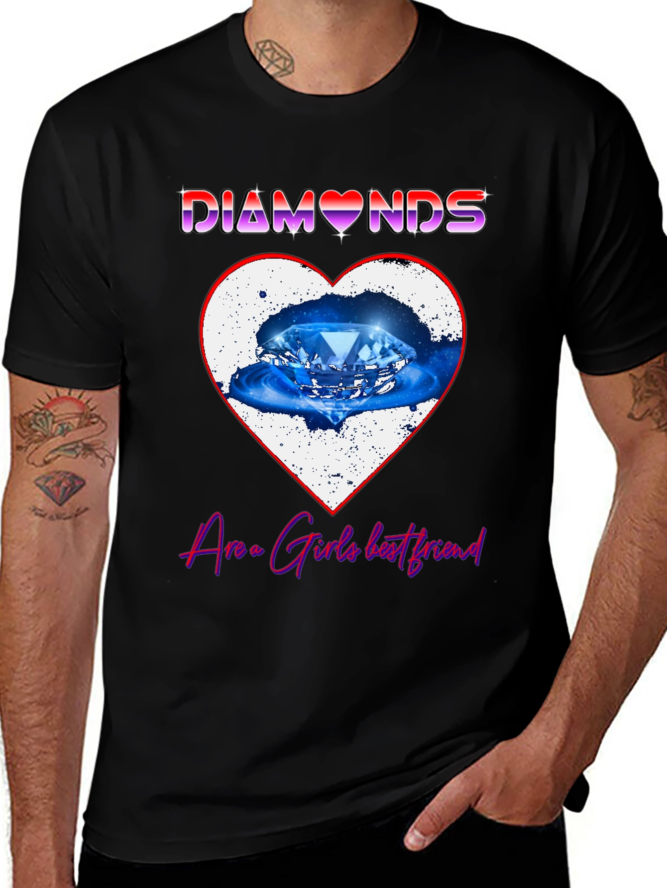 Variant 8 of Diamonds Are a Girl's Best Friend Graphic Tee