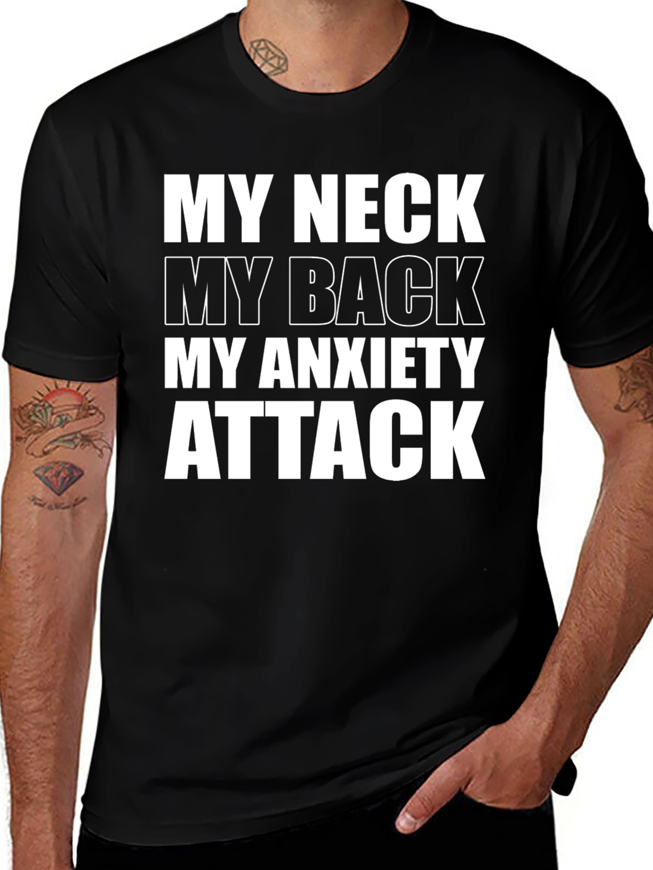 Variant 25 of Funny "My Neck My Back" Graphic T-Shirt