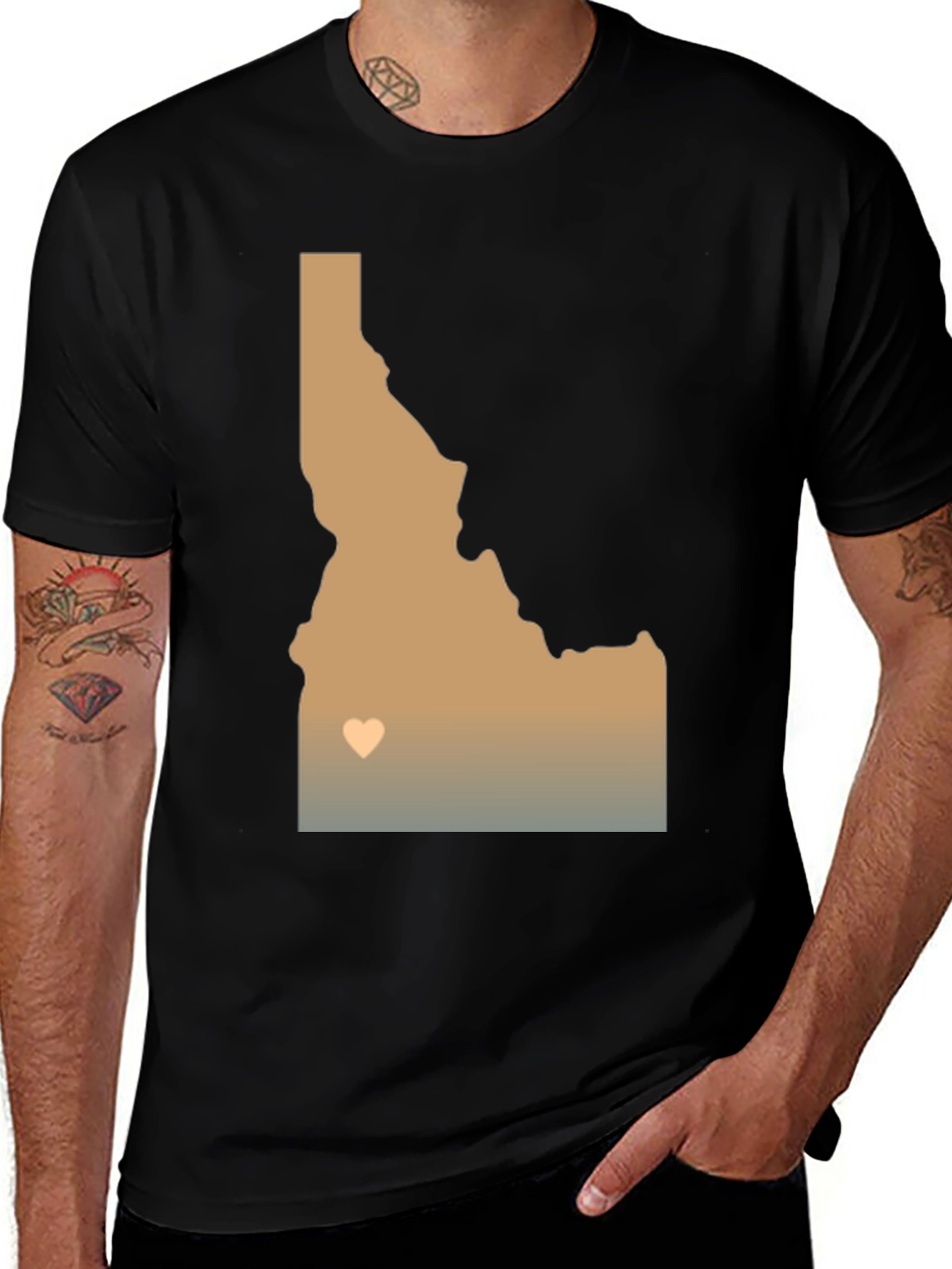 Variant 28 of Idaho State Map Graphic Tee - Stylish & Comfortable