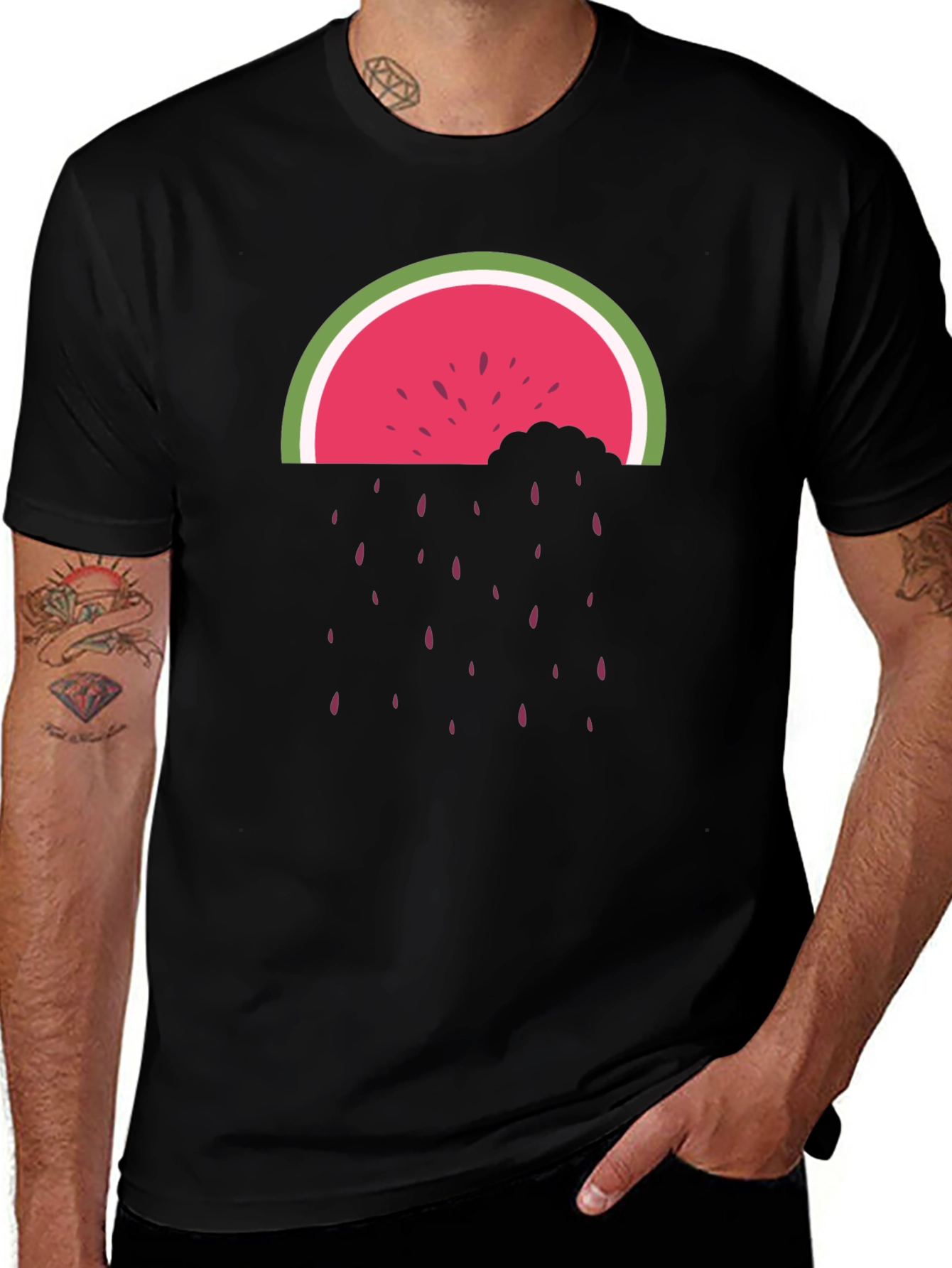 Variant 26 of Watermelon Slice Graphic Tee - Fun & Stylish!