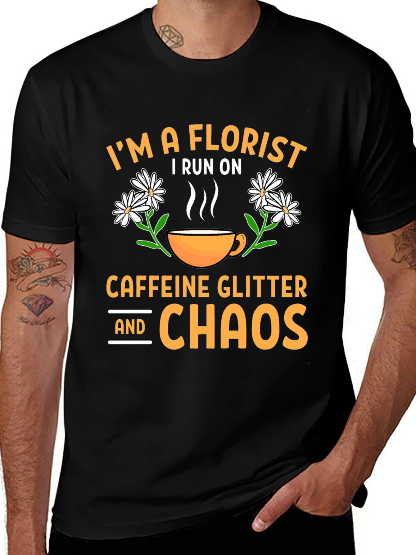 Variant 23 of Florist Caffeine Chaos T-Shirt