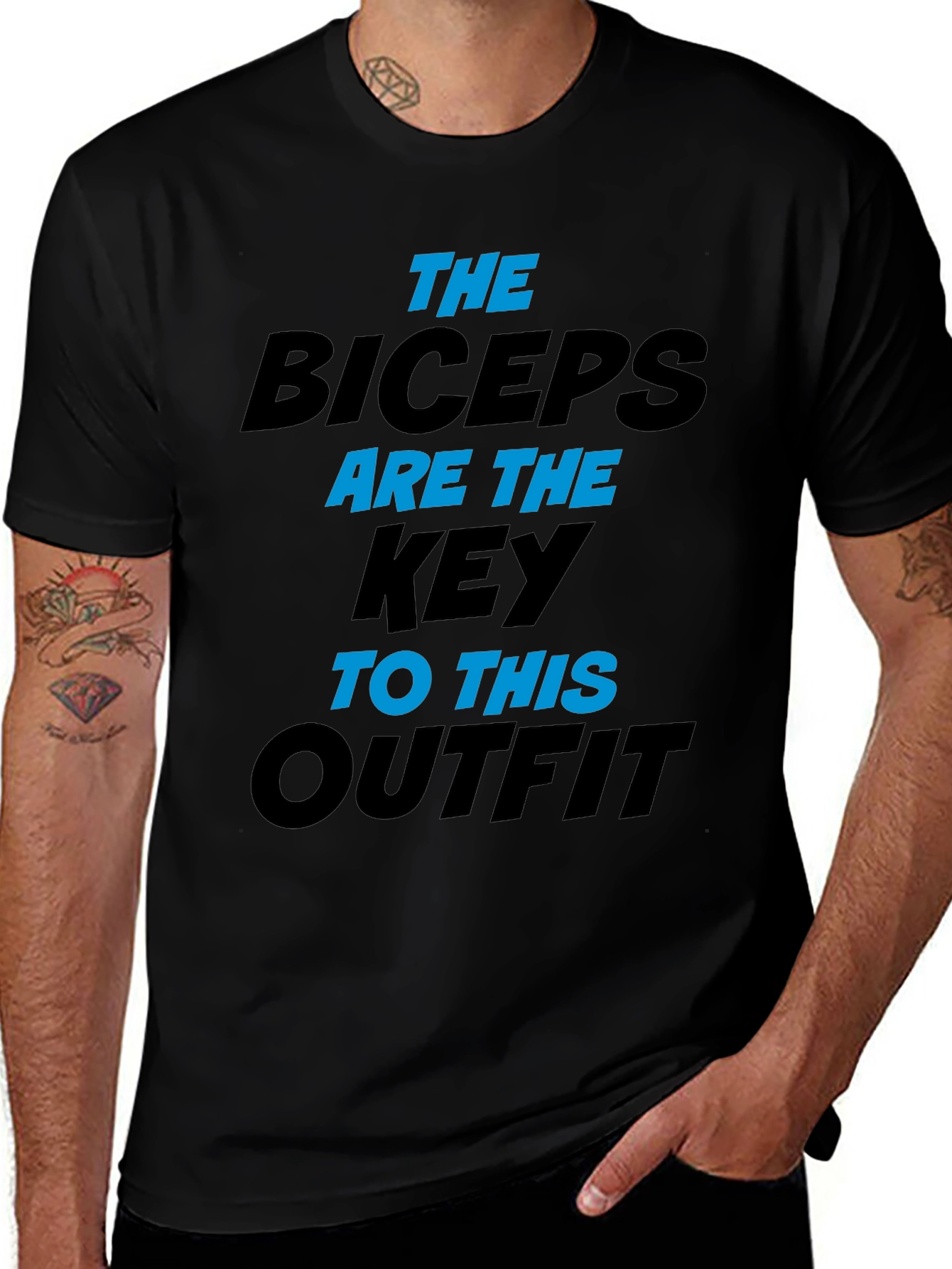Variant 16 of Biceps Are The Key Graphic Tee