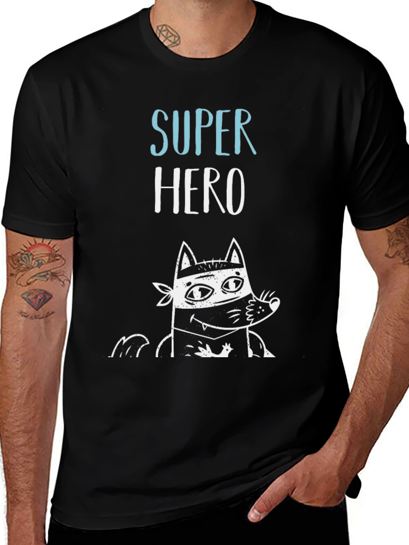 Super Hero Cat T-Shirt